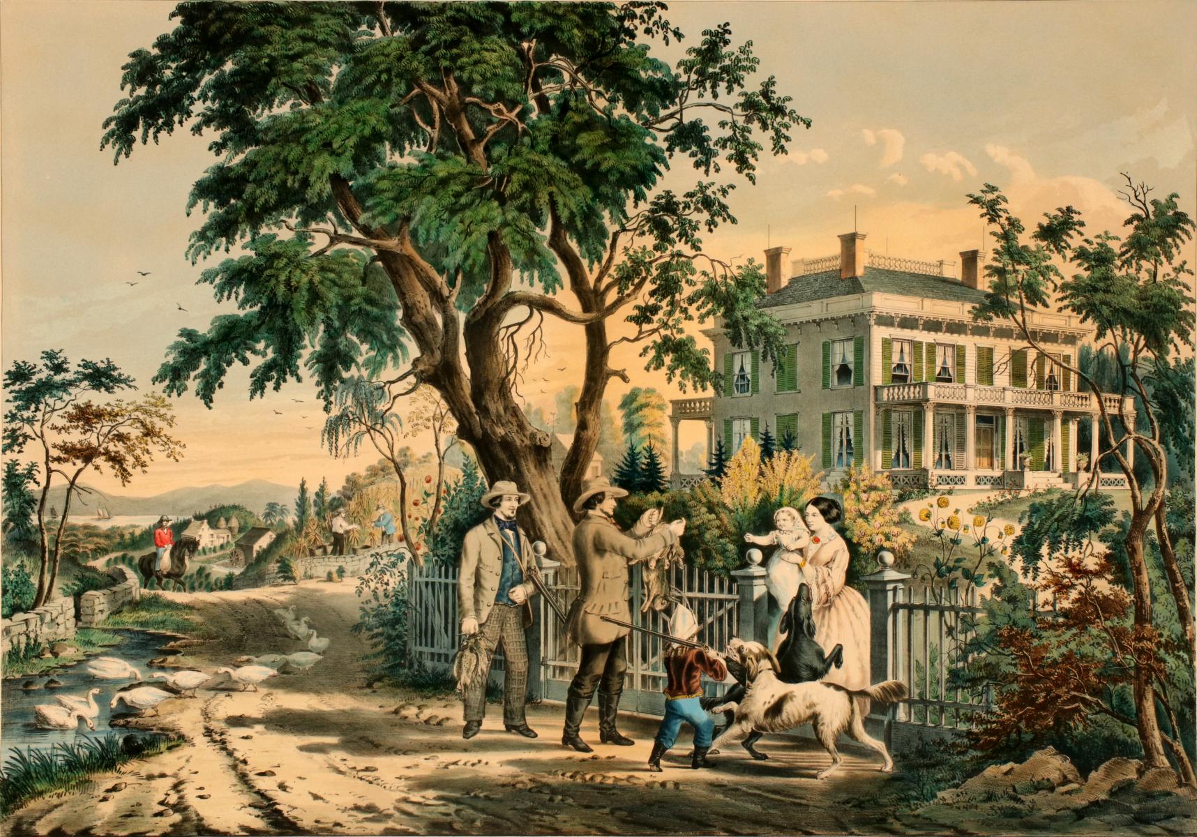 CIRCA 1855 N. CURRIER LITHOGRAPH AFTER F.F. PALMER