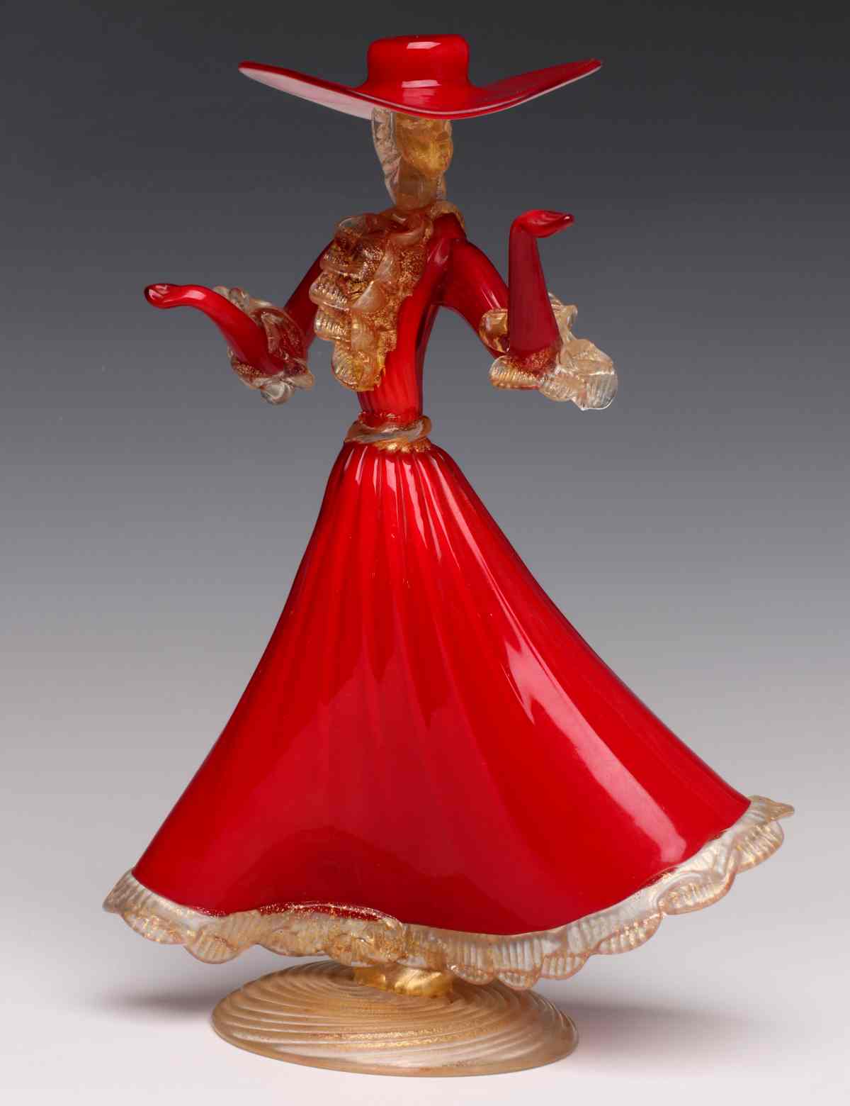 A FRANCO GIANCARLO TOFFOLO MURANO GLASS FIGURE