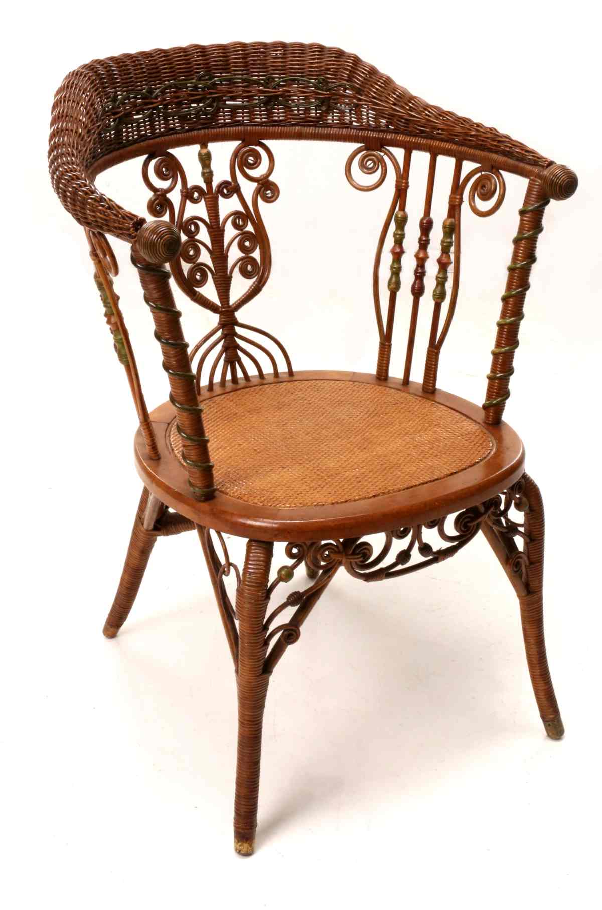 HEYWOOD BROTHERS & WAKEFIELD CO. WICKER CHAIR