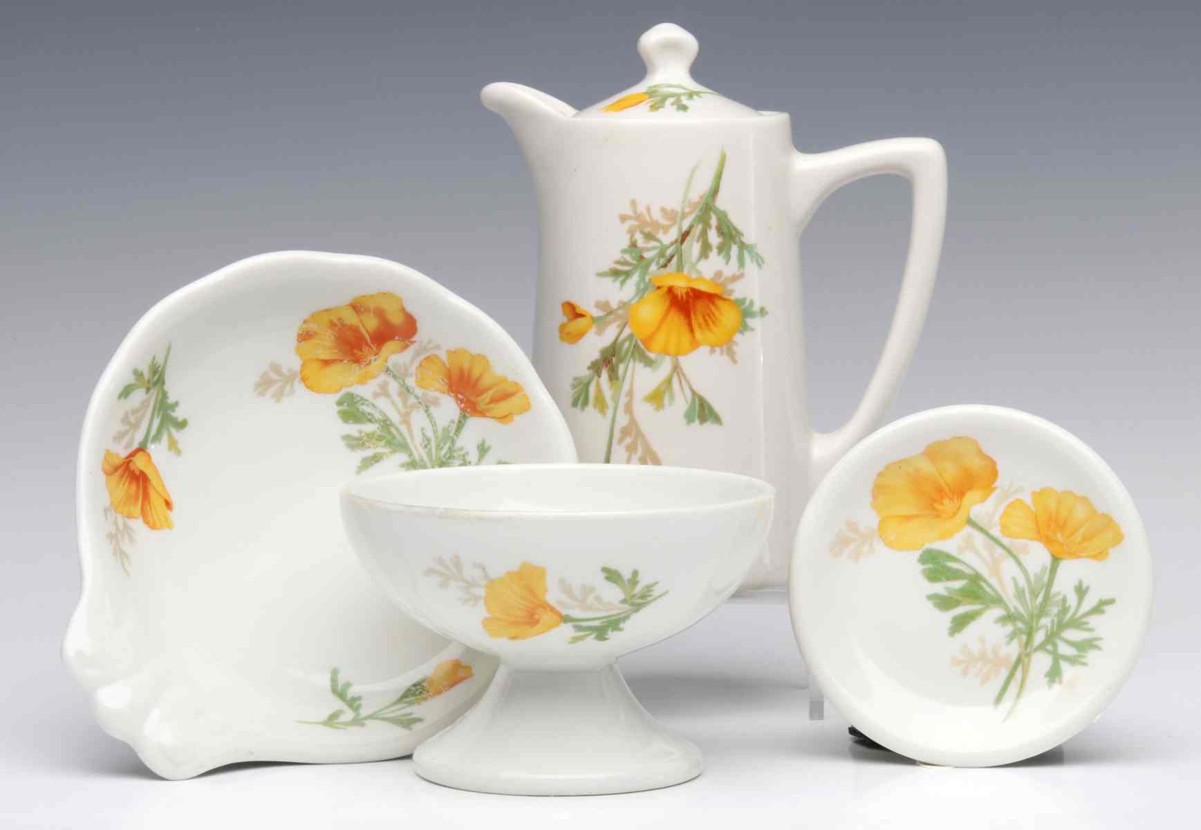 AT&SF SANTA FE RAILROAD CALIFORNIA POPPY CHINA