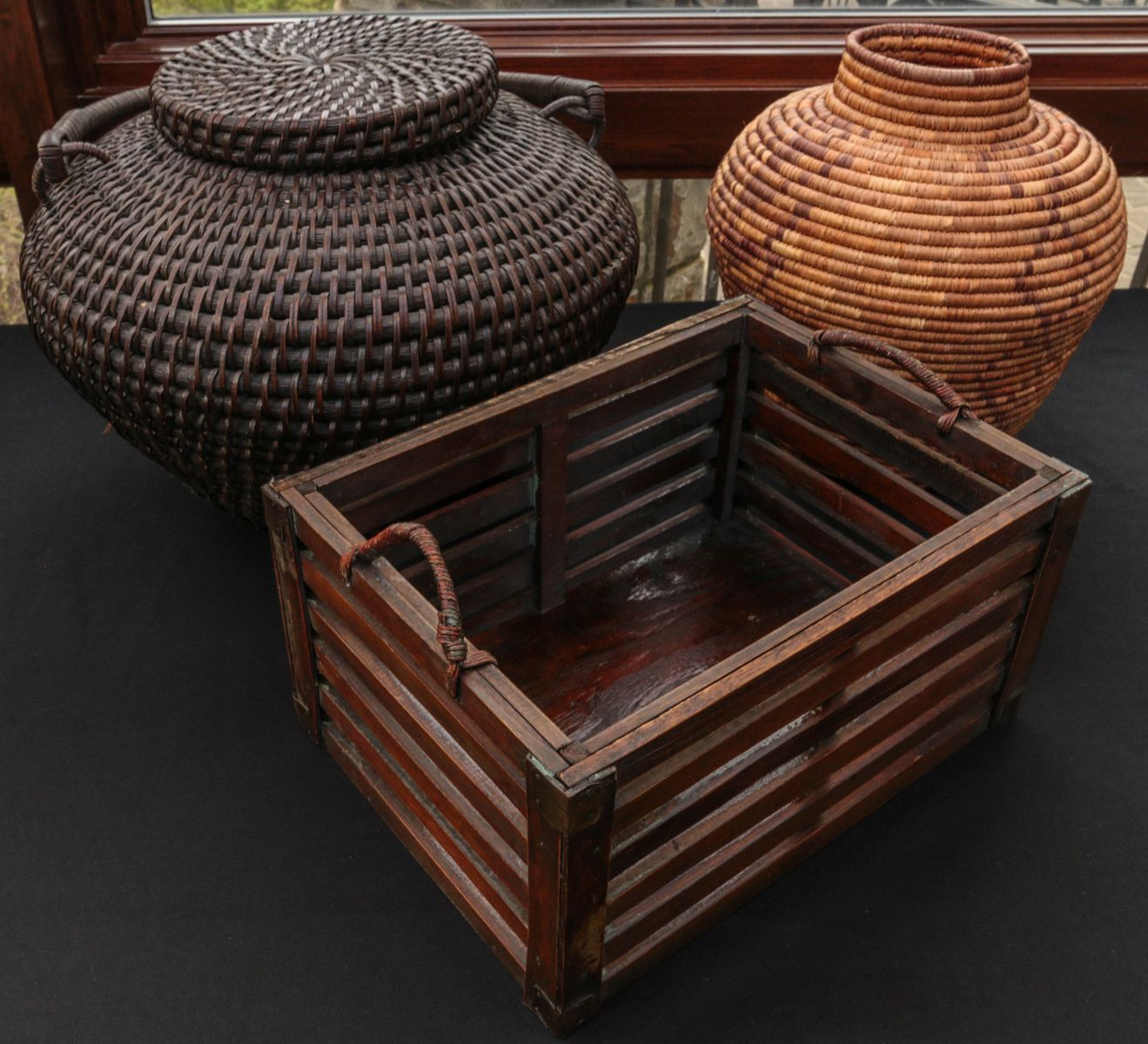 LARGE NATIVE MADE BASKETS