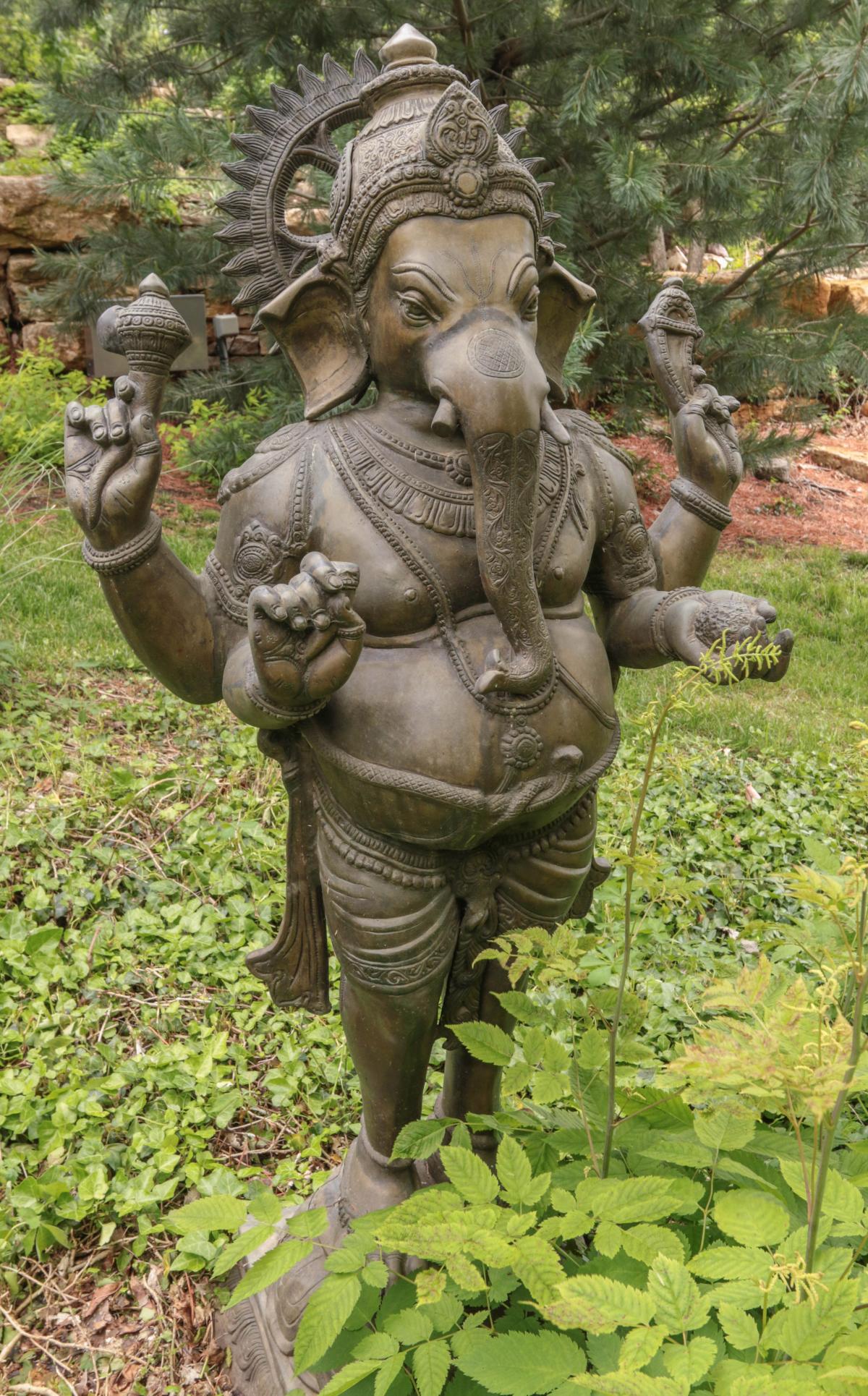 A 52-INCH BRONZE FIGURE OF THE HINDU DEITY GANESHA