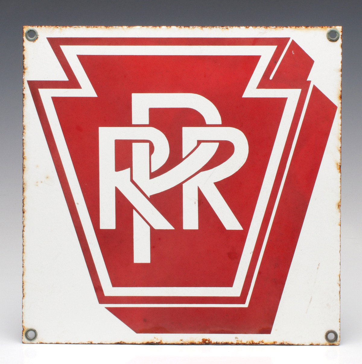 PENNSYLVANIA RAILROAD PORCELAIN ENAMEL SIGN