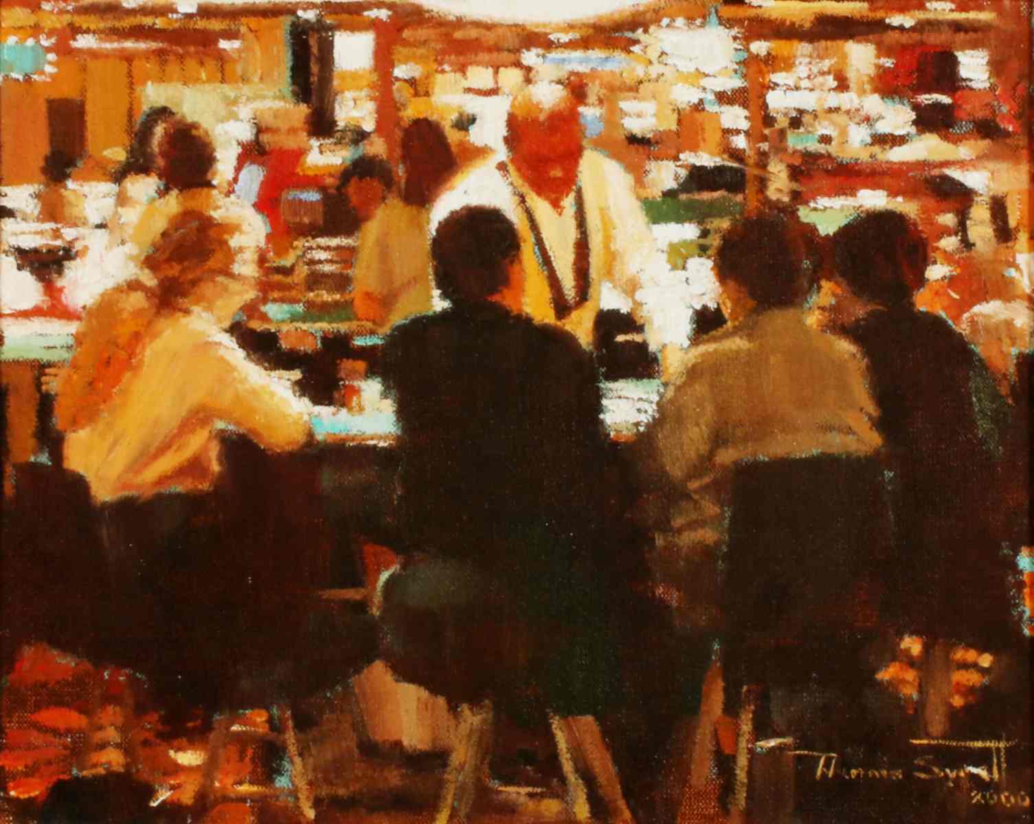 DENNIS SYRETT (BORN 1934) OIL ON CANVAS