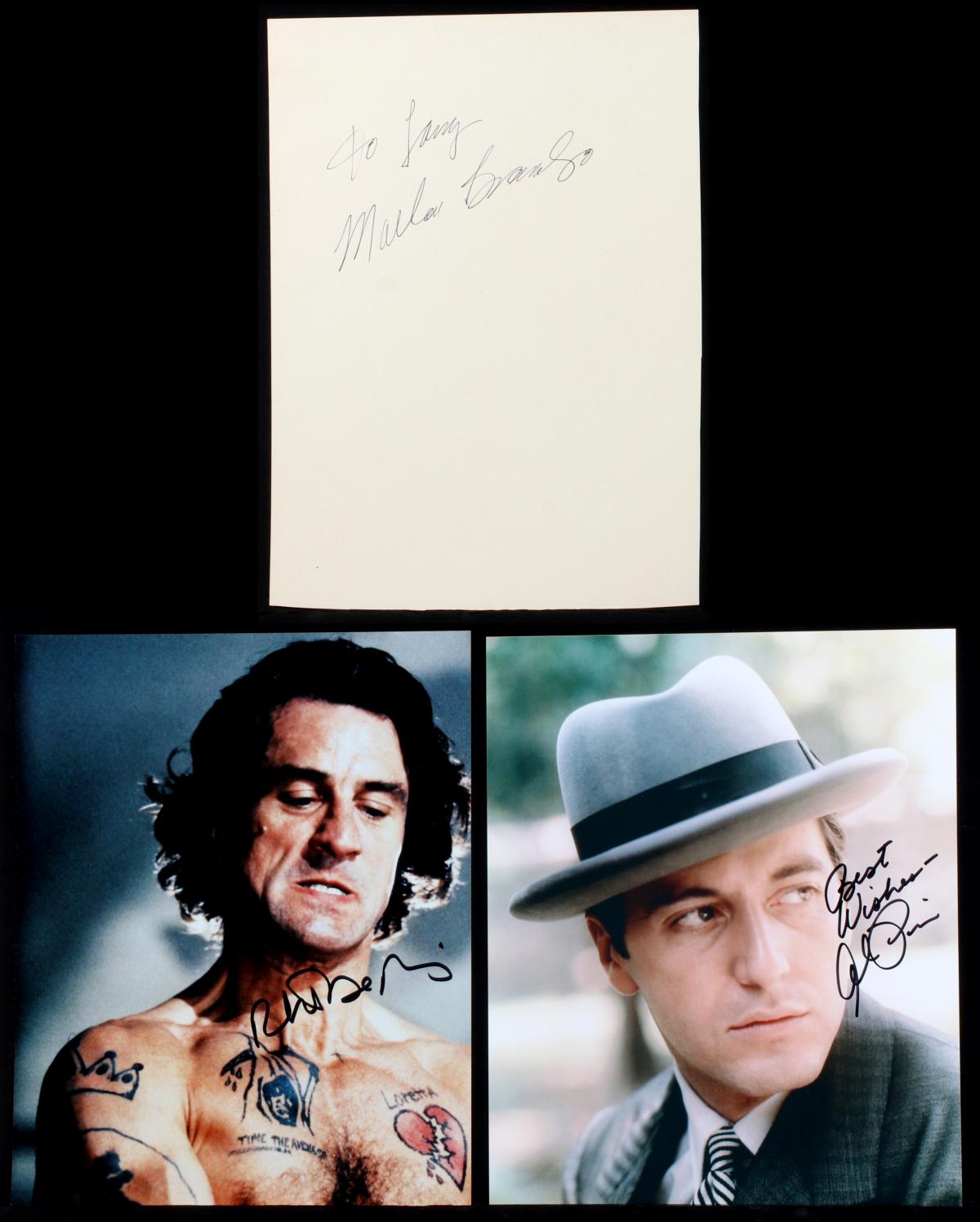 THREE 'THE GODFATHER' STAR AUTOGRAPHS