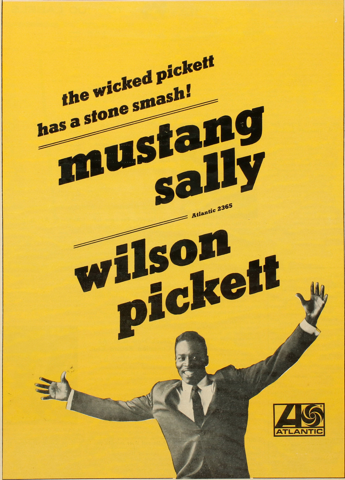 #109: A 1966 POSTER FOR WILSON PICKETT'S 'MUSTANG SALLY'