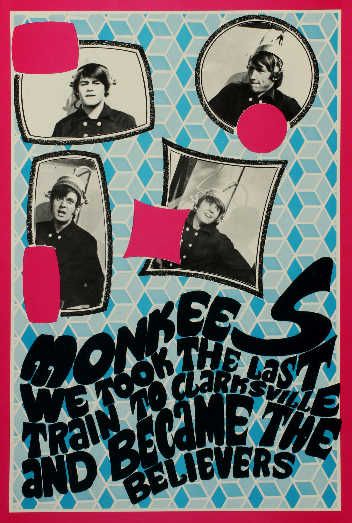 A 1968 MONKEES PSYCHEDELIC POSTER, KONST-SWEDEN