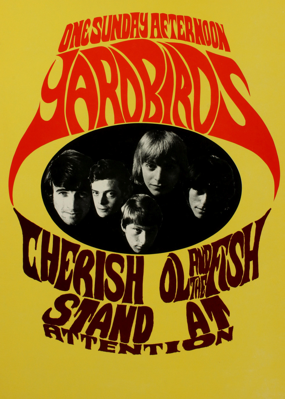 A 1967 YARDBIRDS PSYCHEDELIC POSTER, KONST-SWEDEN