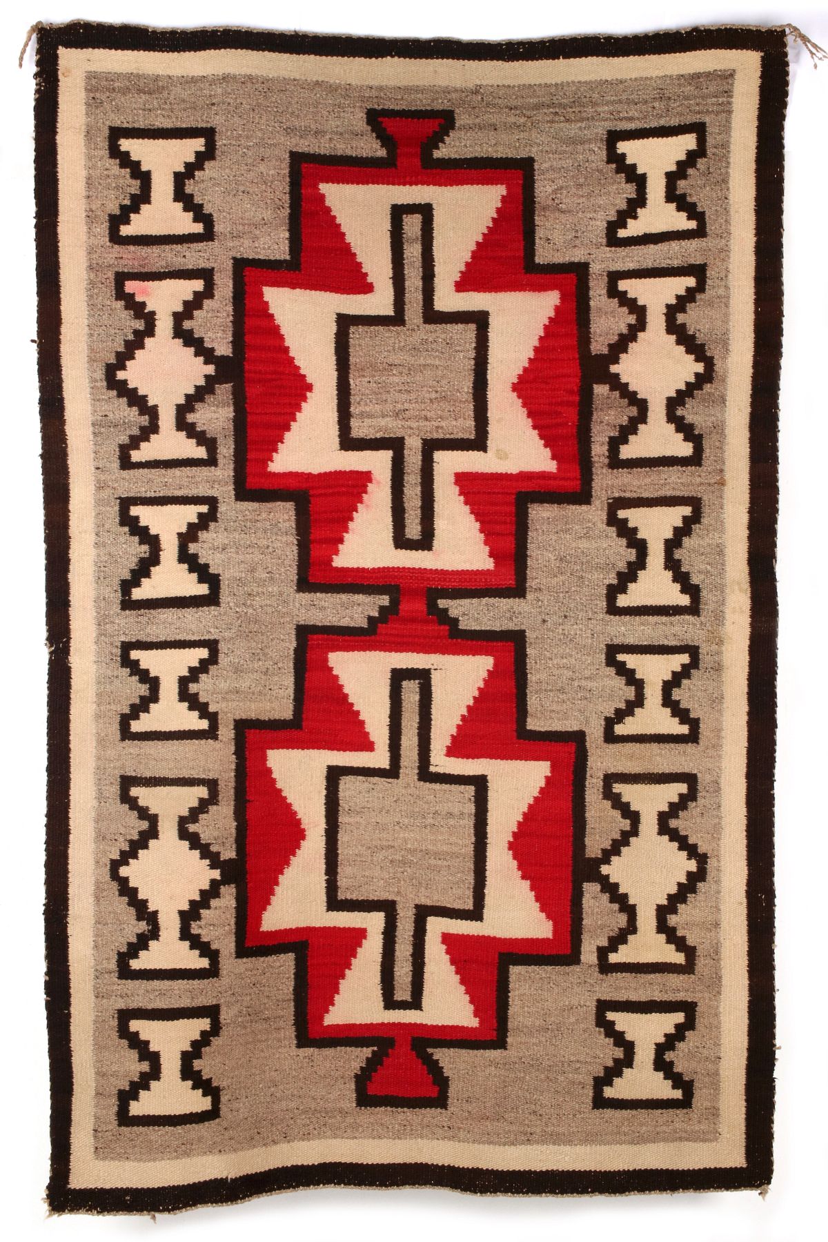 A BOLD NAVAJO GANADO WOOL WEAVING CIRCA 1920