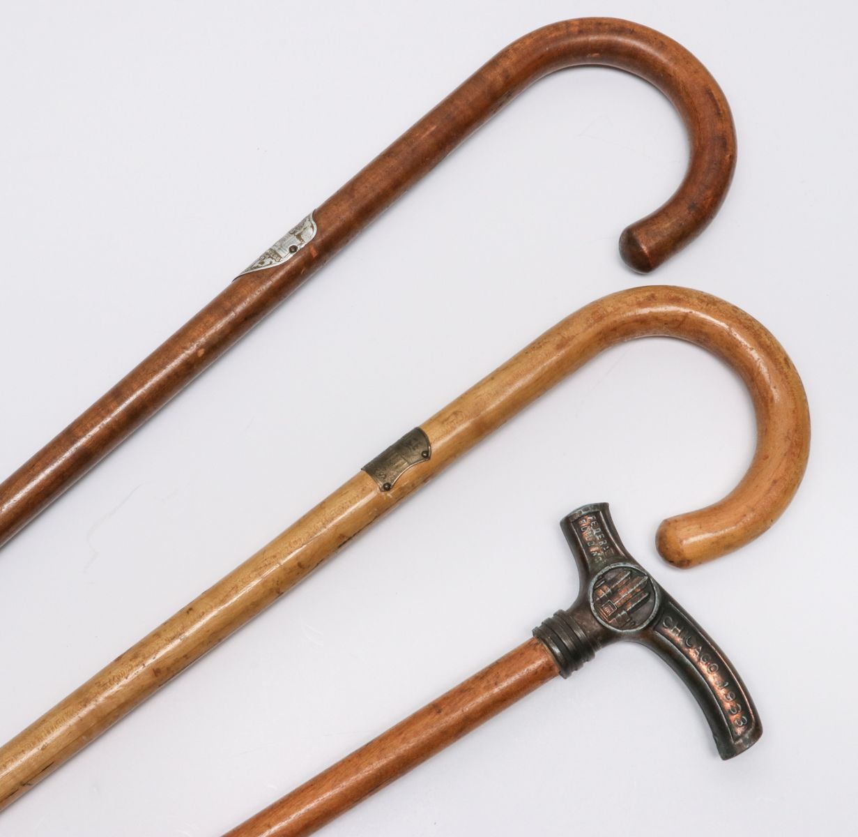 THREE SOUVENIR CANES FROM THE 1933 CENTURY OF PROGRESS