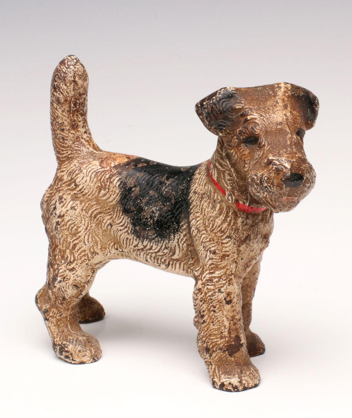 A VINTAGE FOX TERRIER DOORSTOP