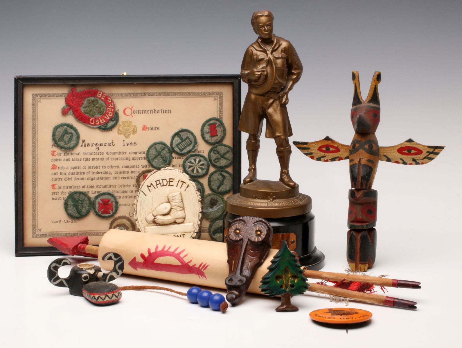 A COLLECTION OF BOY SCOUT COLLECTIBLES CIRCA 1930