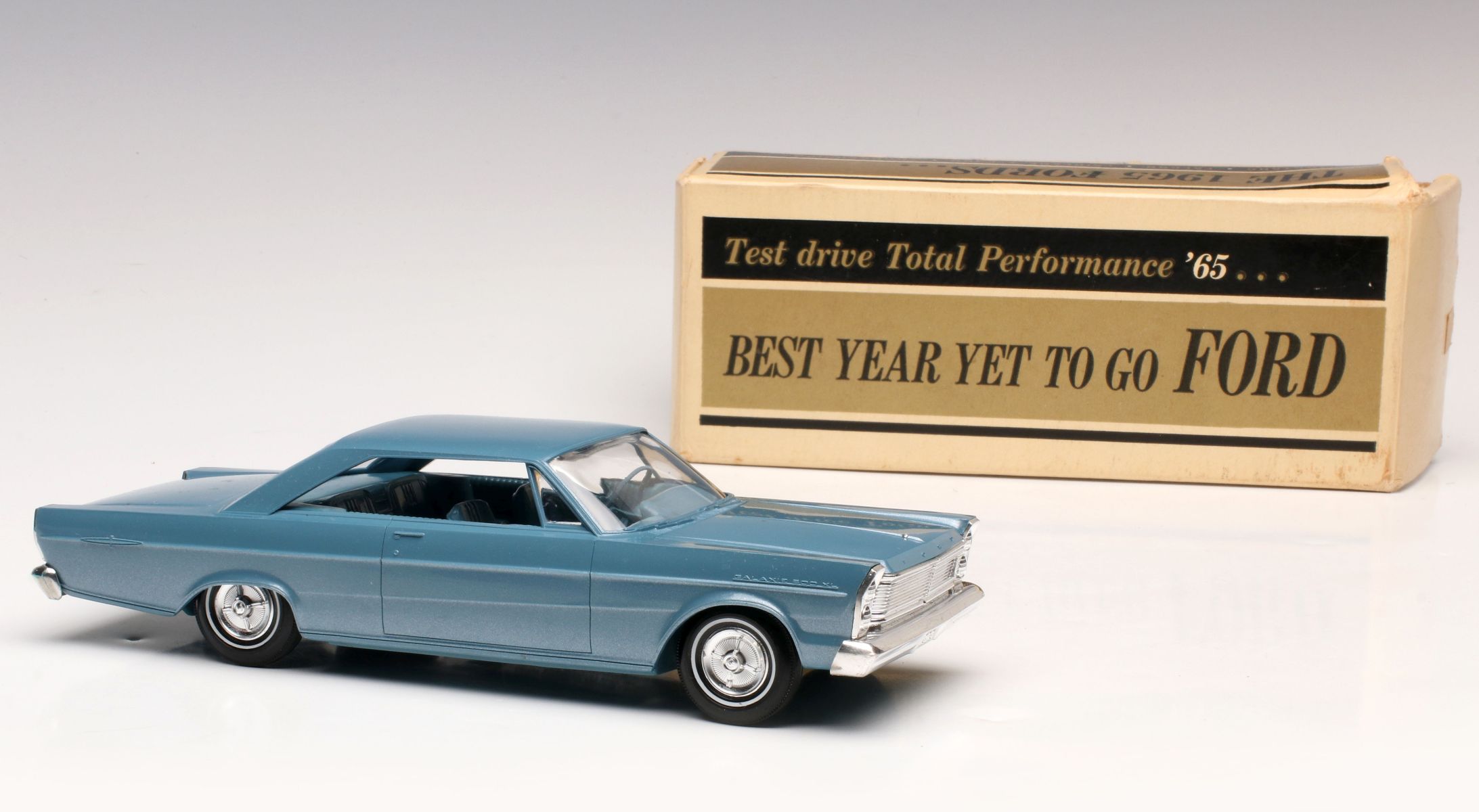 A 1965 FORD GALAXIE 500 XL DEALER PROMO CAR IN BOX