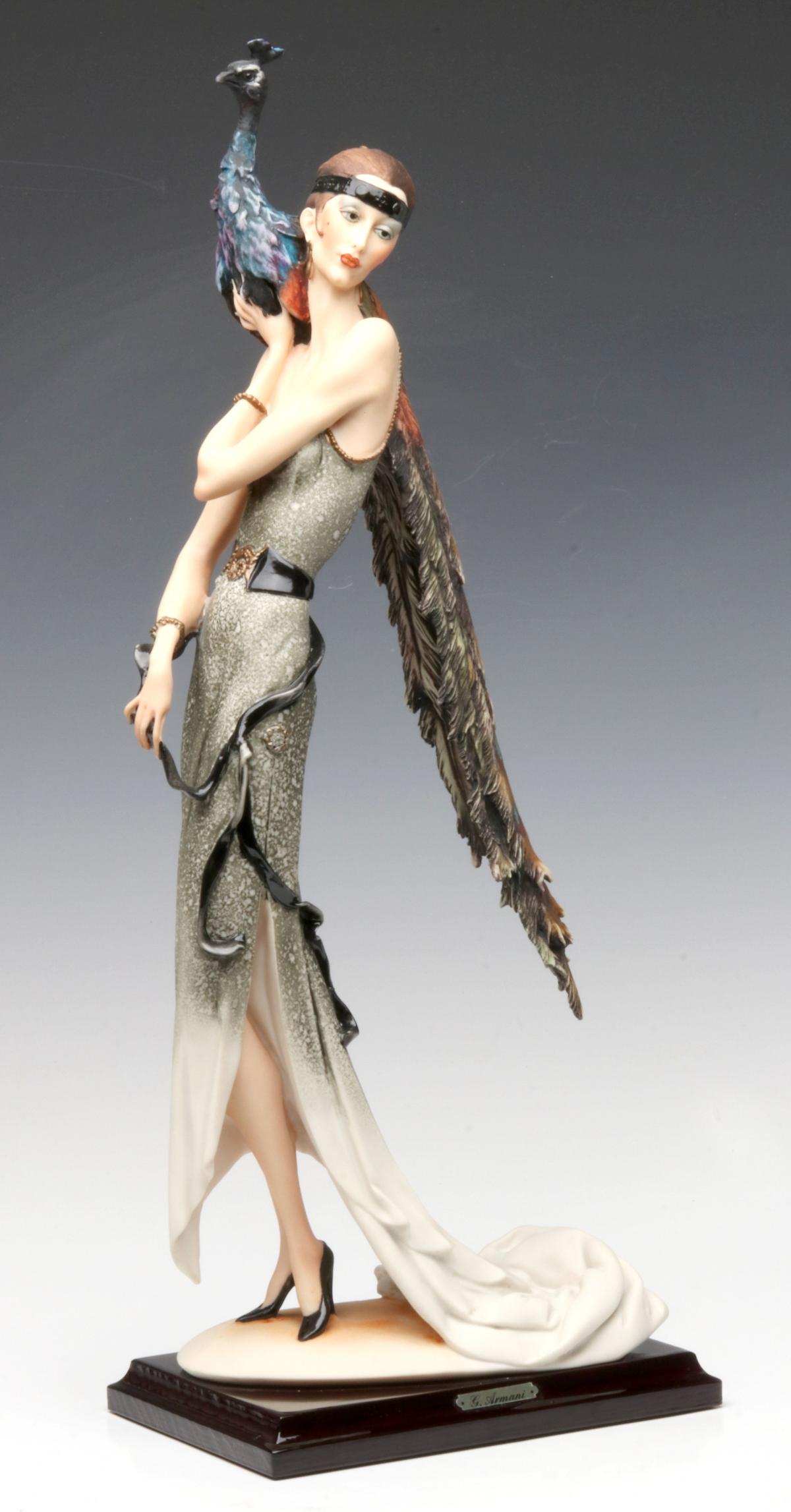 GIUSEPPE ARMANI LIMITED EDITION SCULPTURE 'THE PEACOCK'