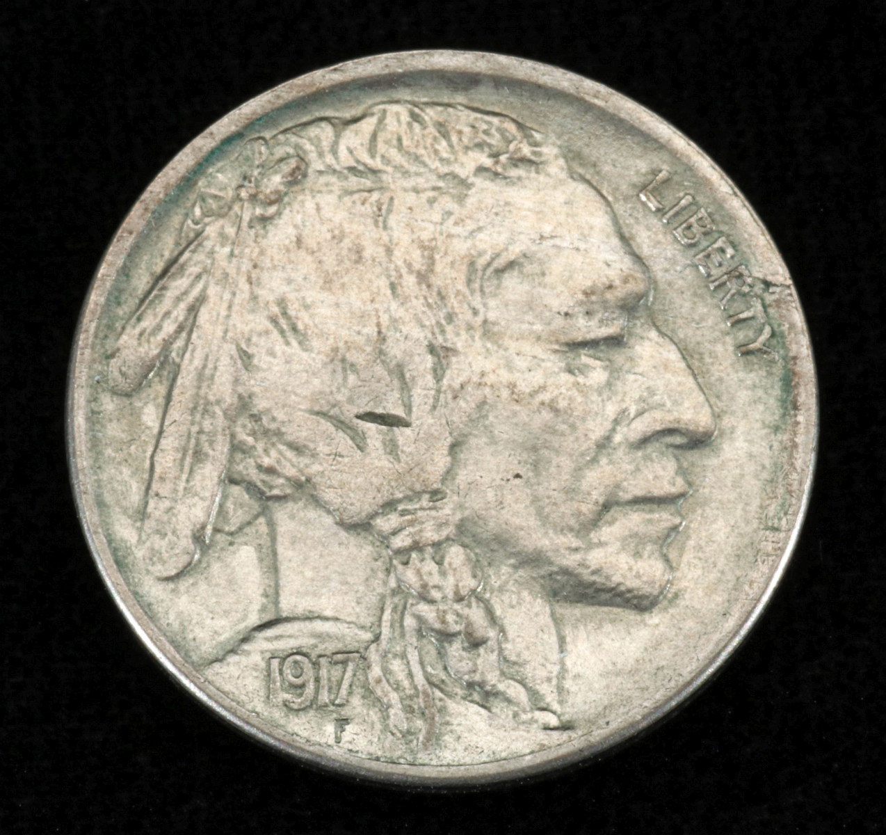 A HIGH GRADE 1917D BUFFALO NICKEL