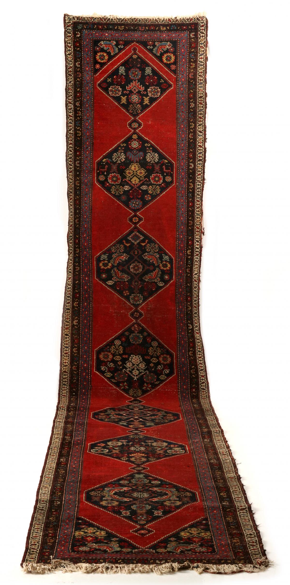 ANTIQUE PERSIAN KARABAUGH AND CAUCASIAN RUNNER RUGS