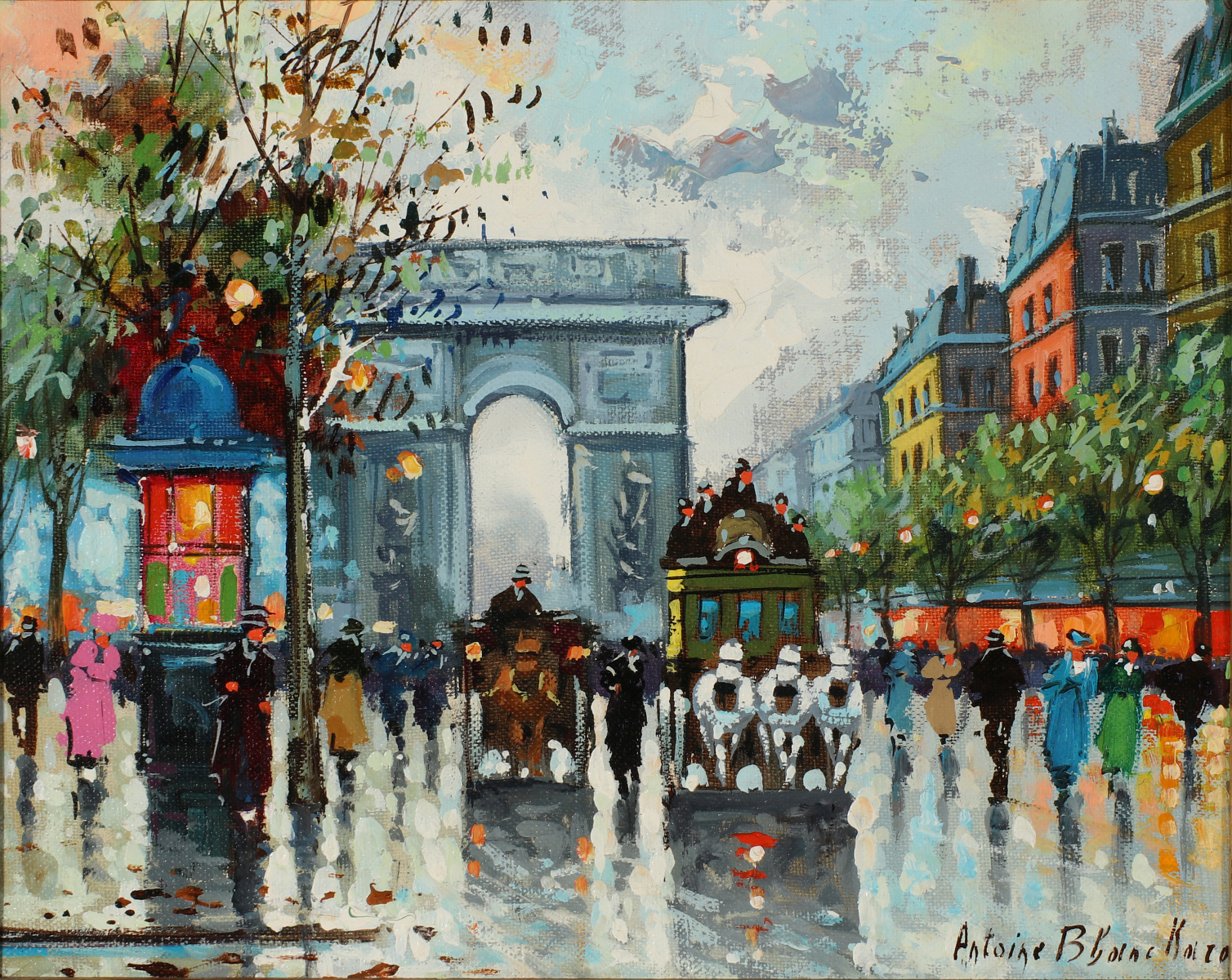 ANTOINE BLANCHARD (c. 1910-1988) PARIS OIL ON CANVAS