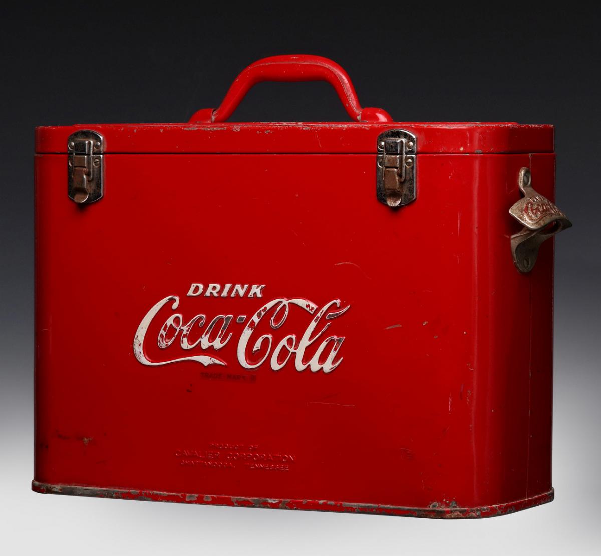 A MID 20TH CENTURY COCA-COLA 'AIRLINE' BOTTLE COOLER