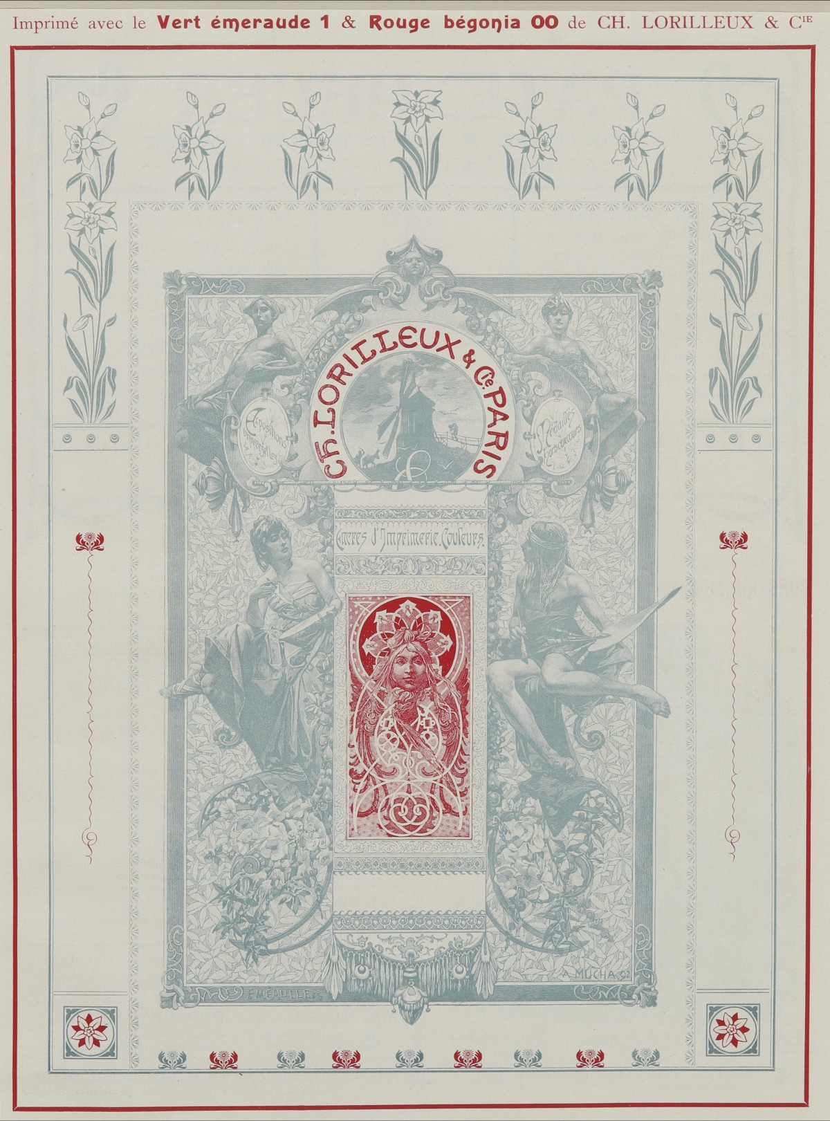 ALPHONSE MUCHA DESIGN FOR CH. LORILLEUX & CIE PARIS