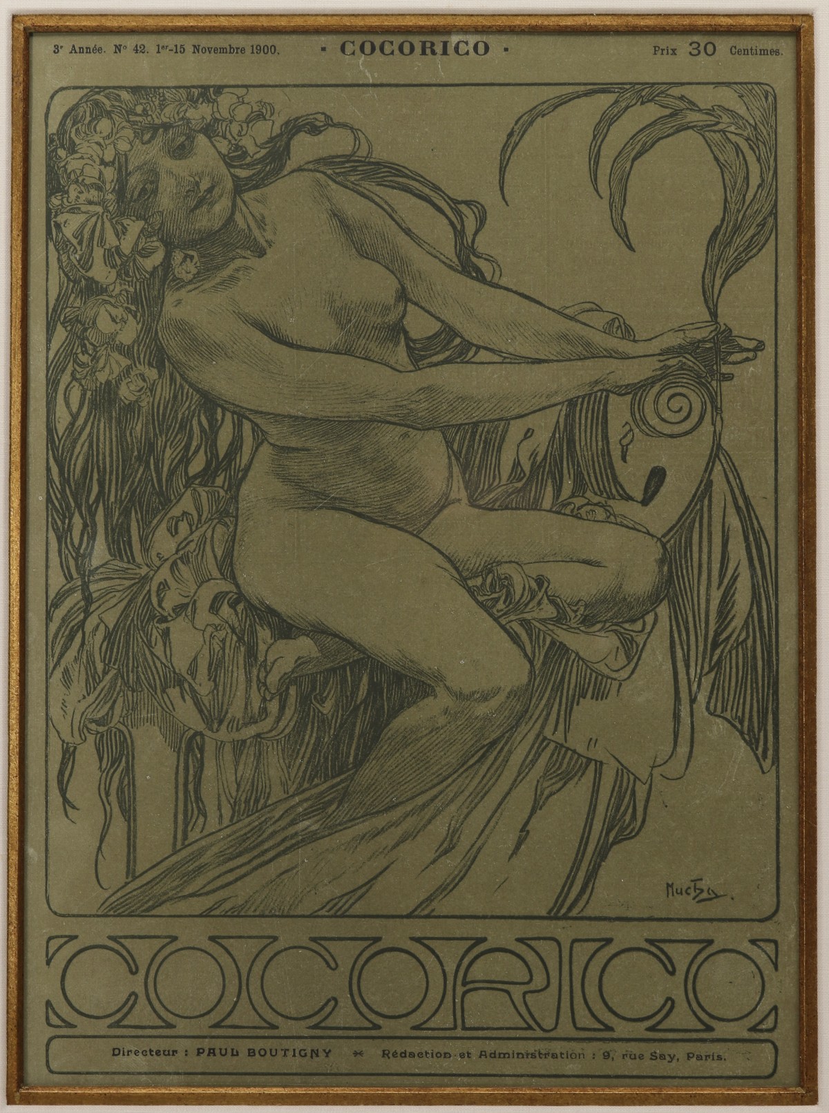 AFTER ALPHONSE MUCHA FOR COCORICO MAGAZINE 1900