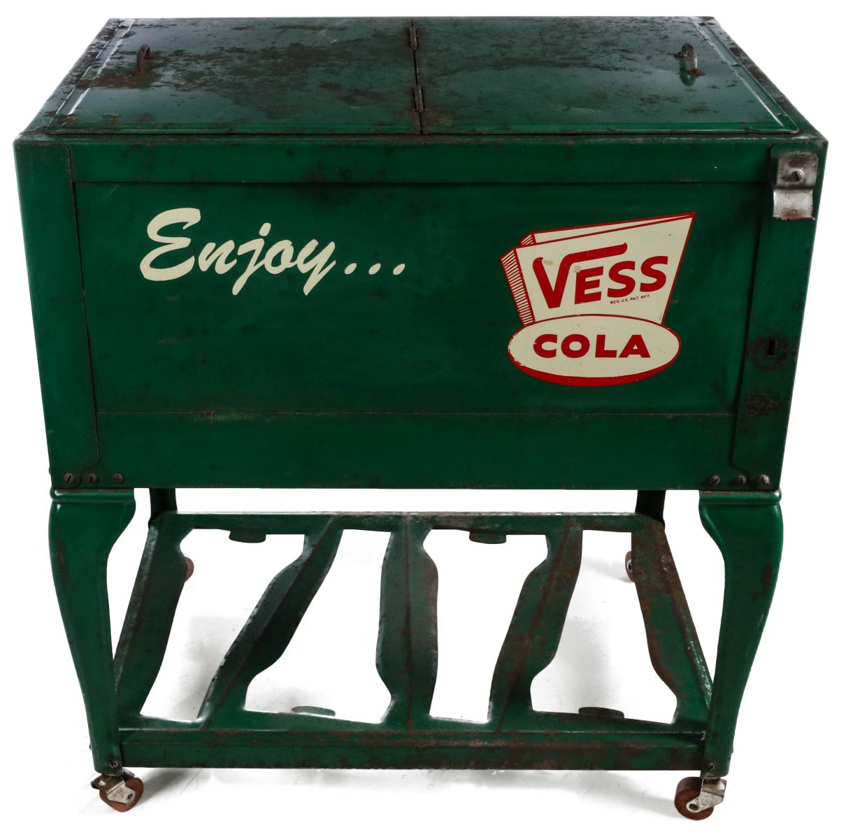 A RARE VESS COLA SODA POP ADVERTISING COOLER