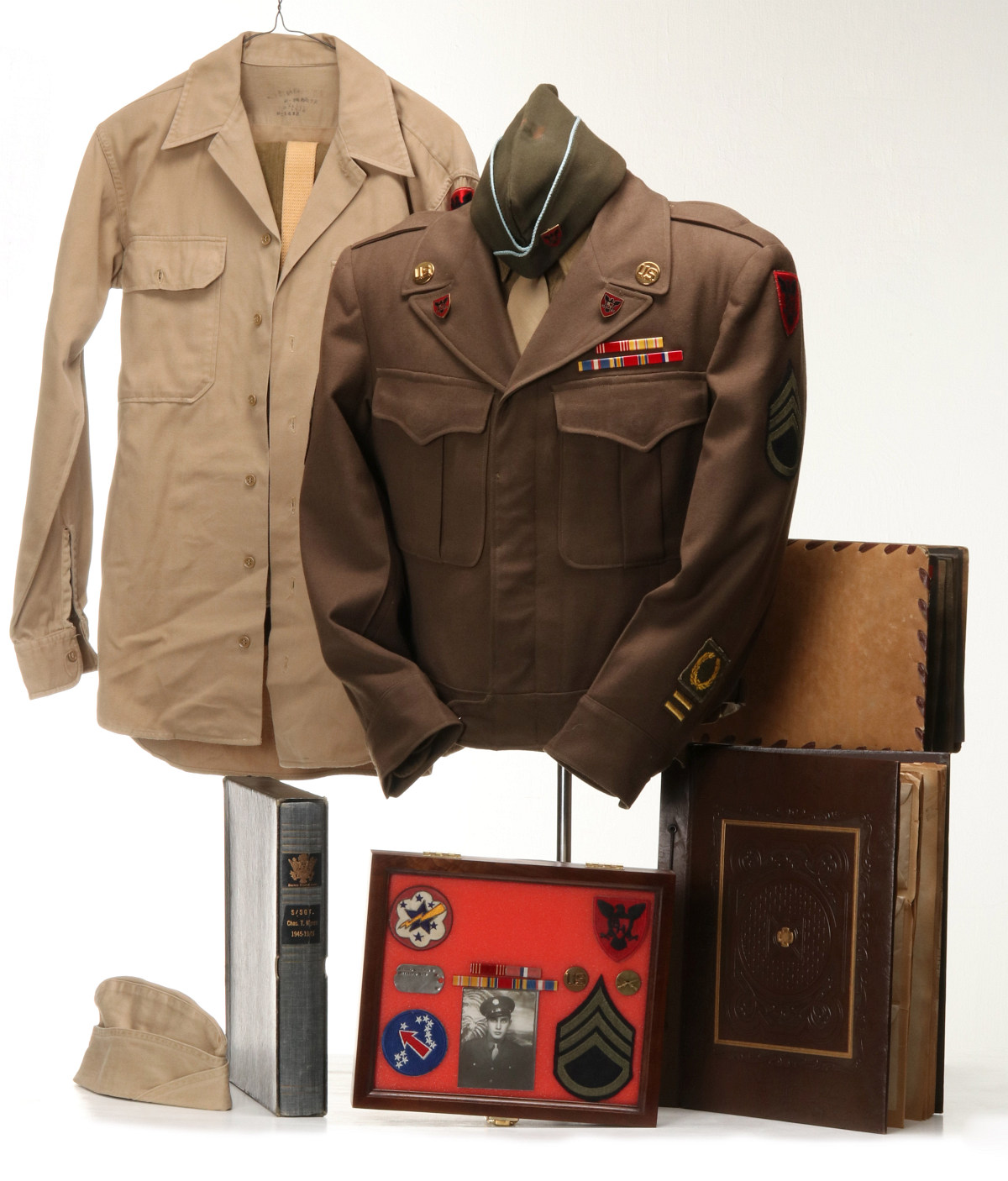 STAFF SGT CHARLES T. MYERS IKE JACKET, UNIFORM, BULLION