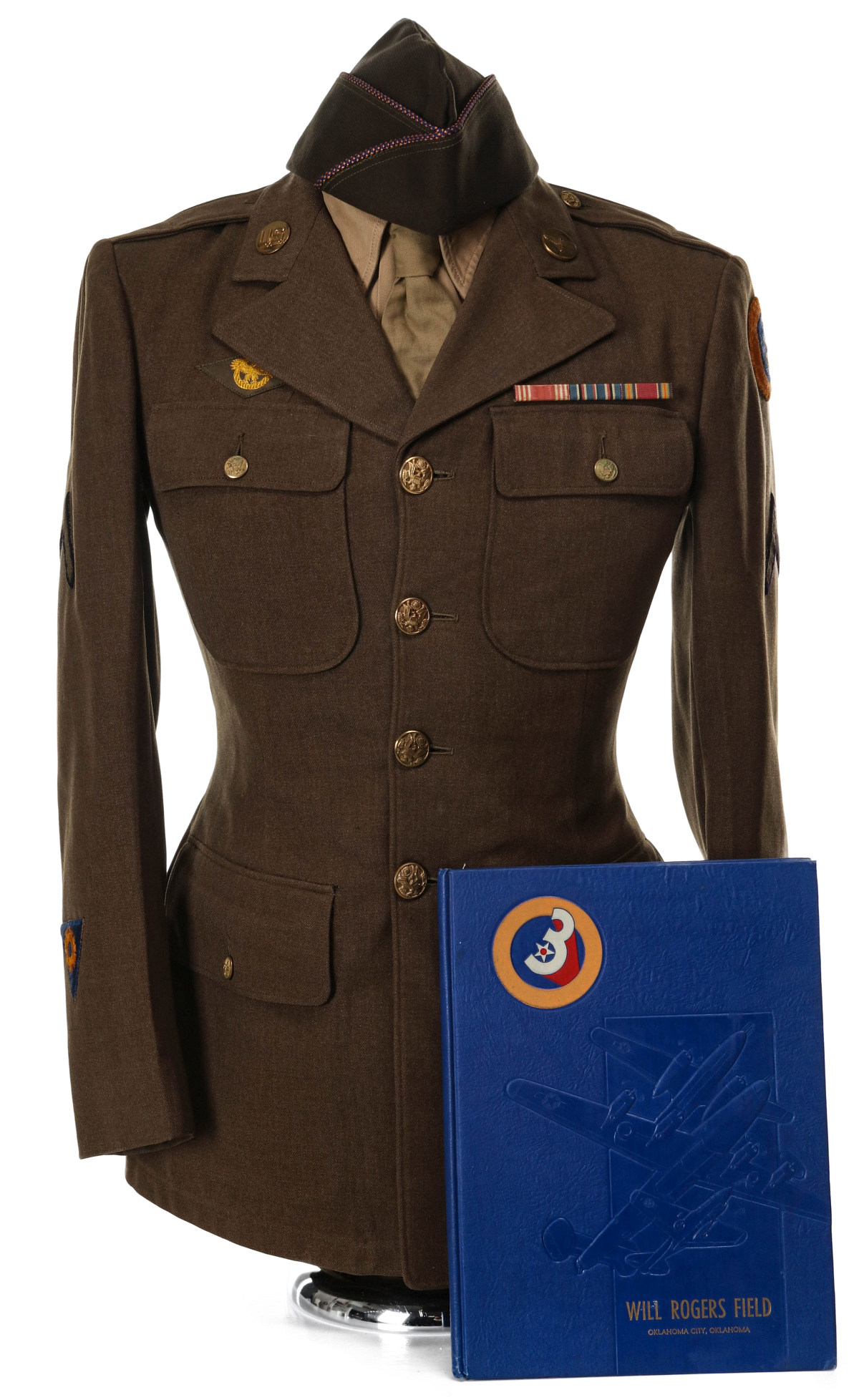 PFC. BENJAMIN WARWICK UNIFORM, 3RD AAF MECHANIC