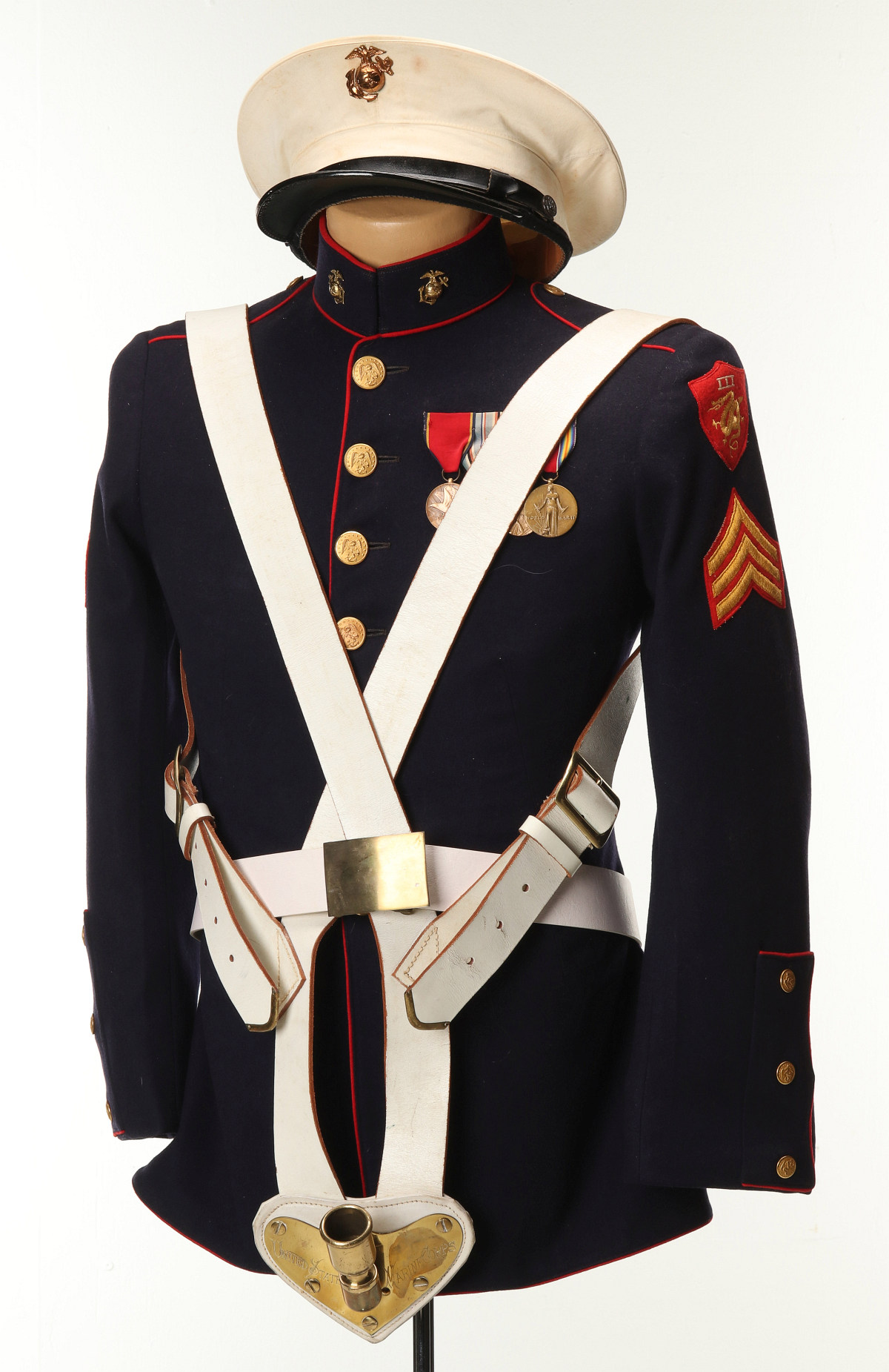 SGT. DRESS BLUES, 3RD AMP. MARINE, PACIFIC