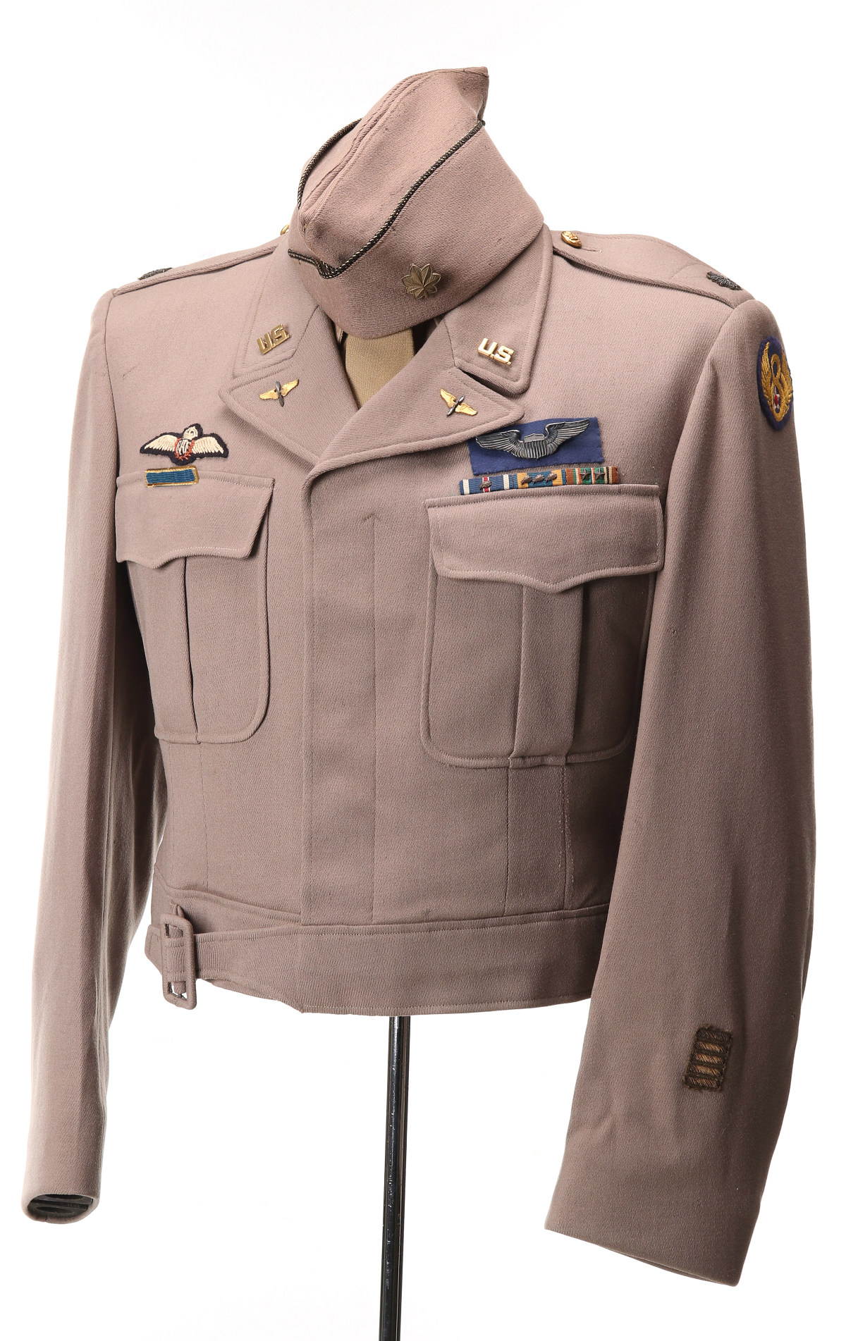 US AAF MAJOR'S UNIFORM WITH BULLION RAF WINGS