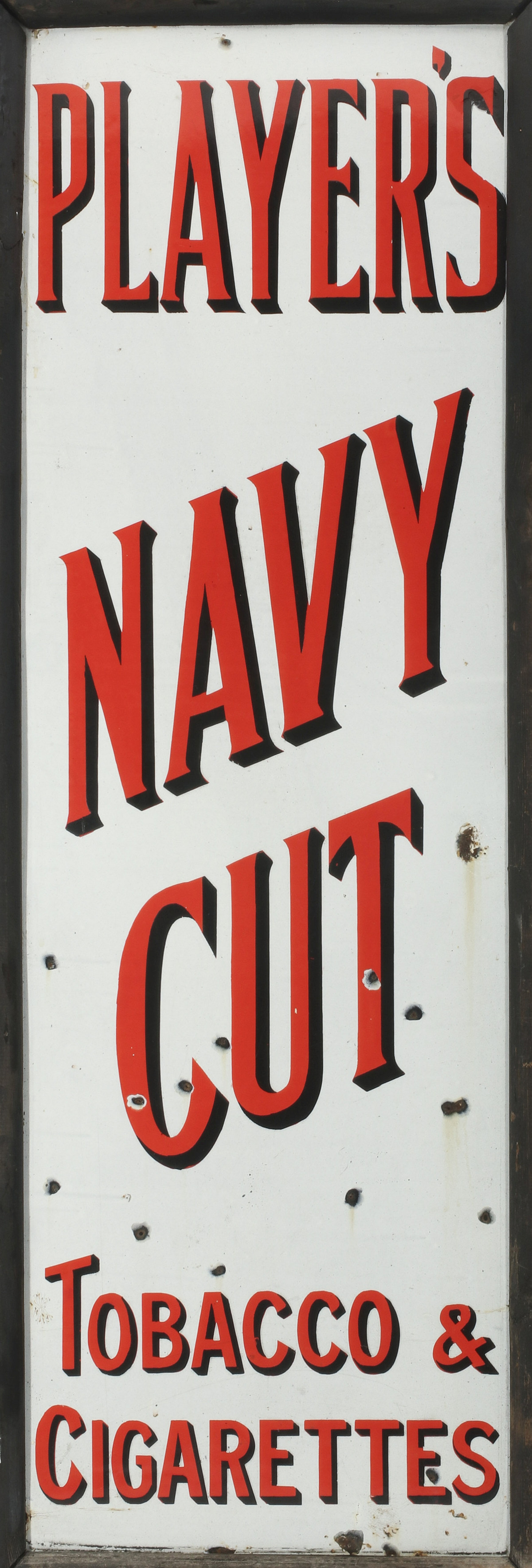 A PLAYER'S NAVY CUT TOBACCO PORCELAIN ENAMEL SIGN