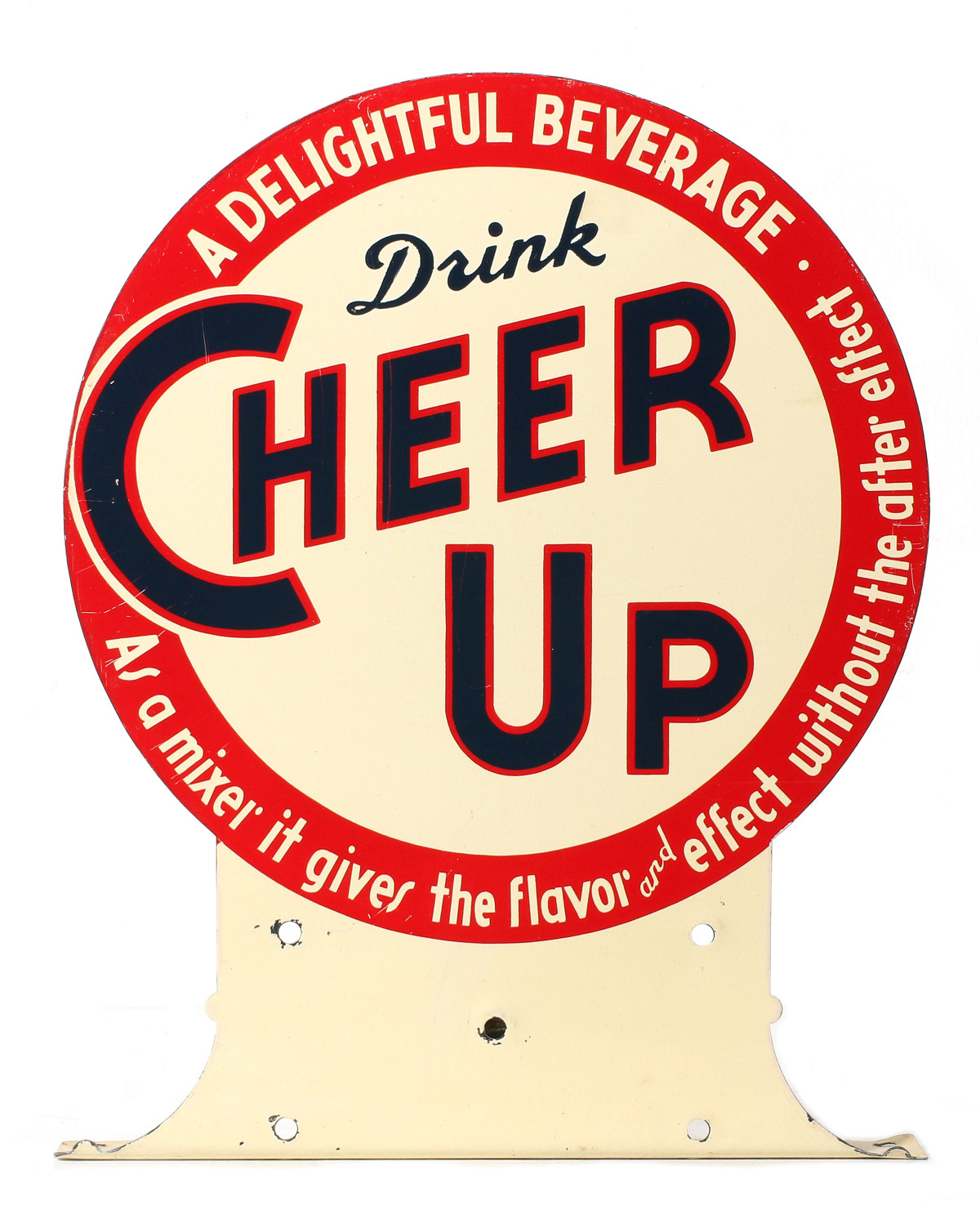 CHEER UP BEVERAGE ADVERTISING FLANGE SIGN