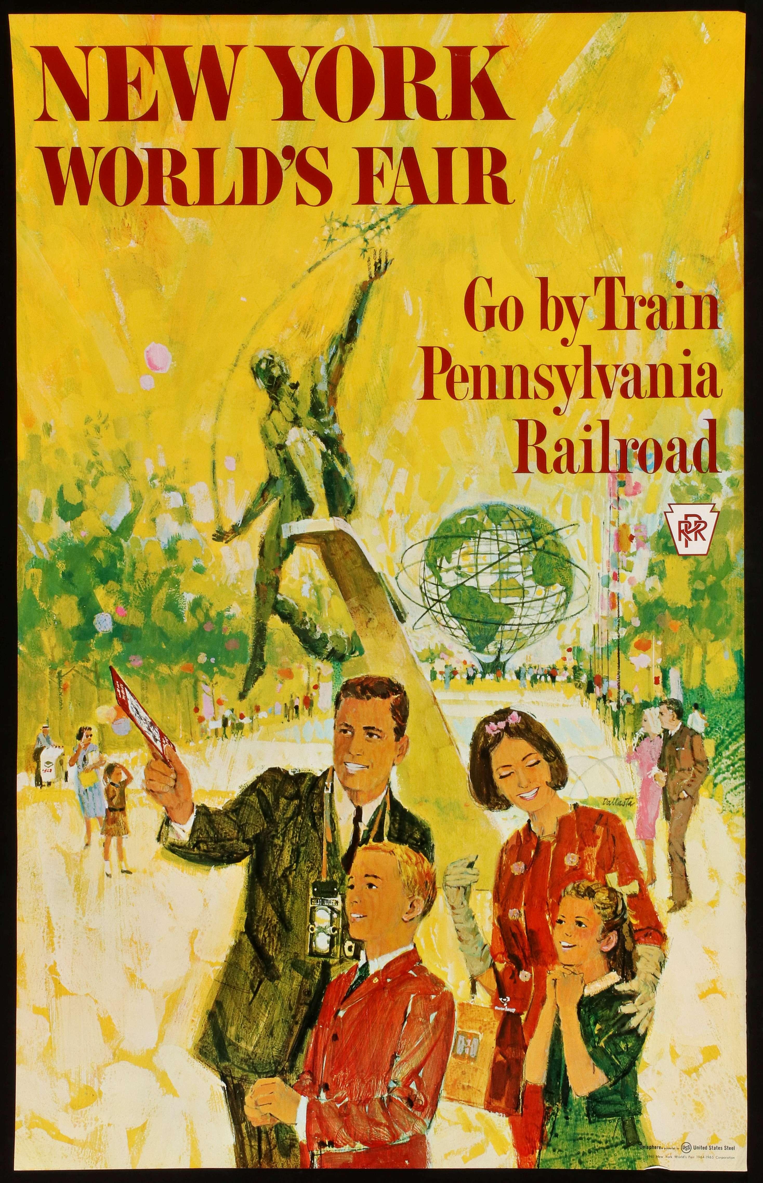 A PENNSYLVANIA RAILROAD N.Y. WORLD'S FAIR POSTER