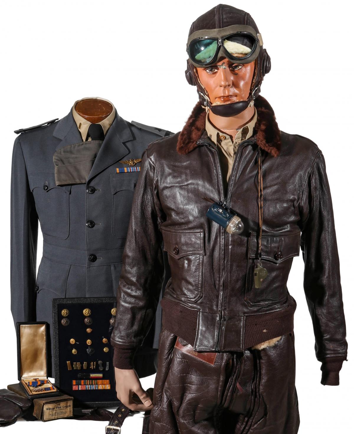 ENSIGN STRICK UNIFORM, FLIGHT SUIT, JACKET, HELMET ETC.