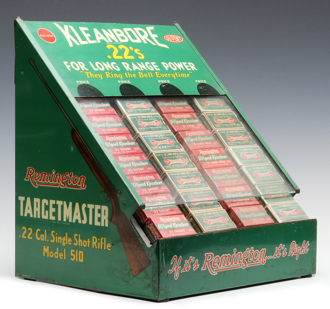 REMINGTON DUPONT KLEANBORE .22 CARTRIDGE STORE DISPLAY