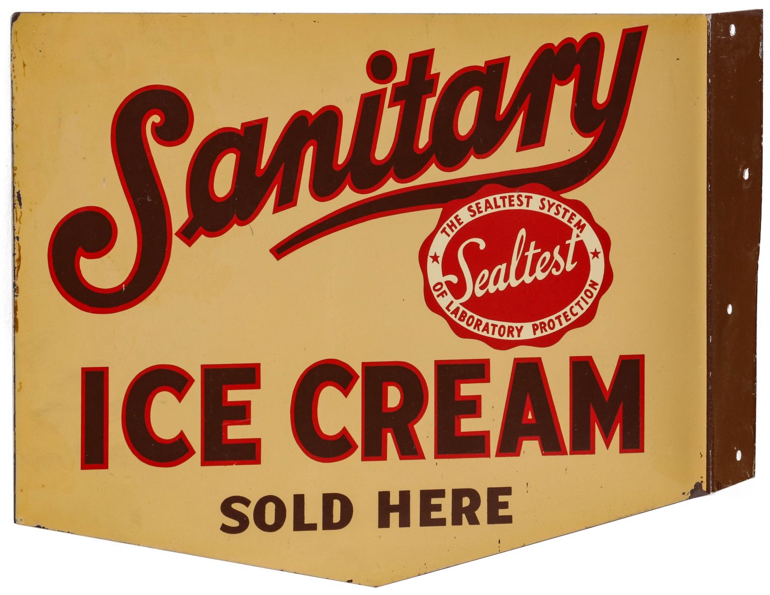 FLANGE SIGN | SEALTEST SANITARY ICE CREAM SOLD HERE