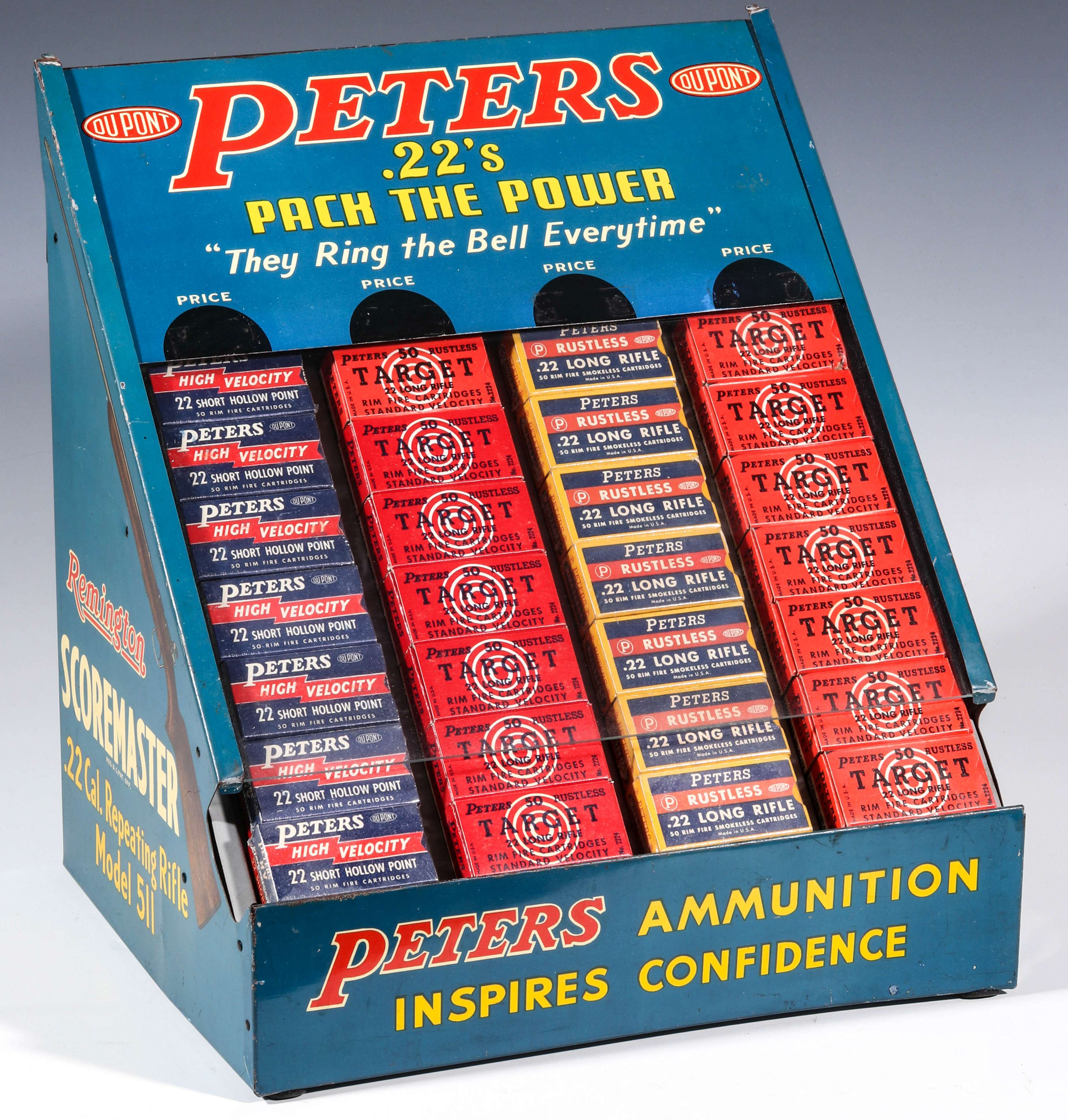 PETER'S DUPONT 2 CARTRIDGE ADVERTISING STORE DISPLAY