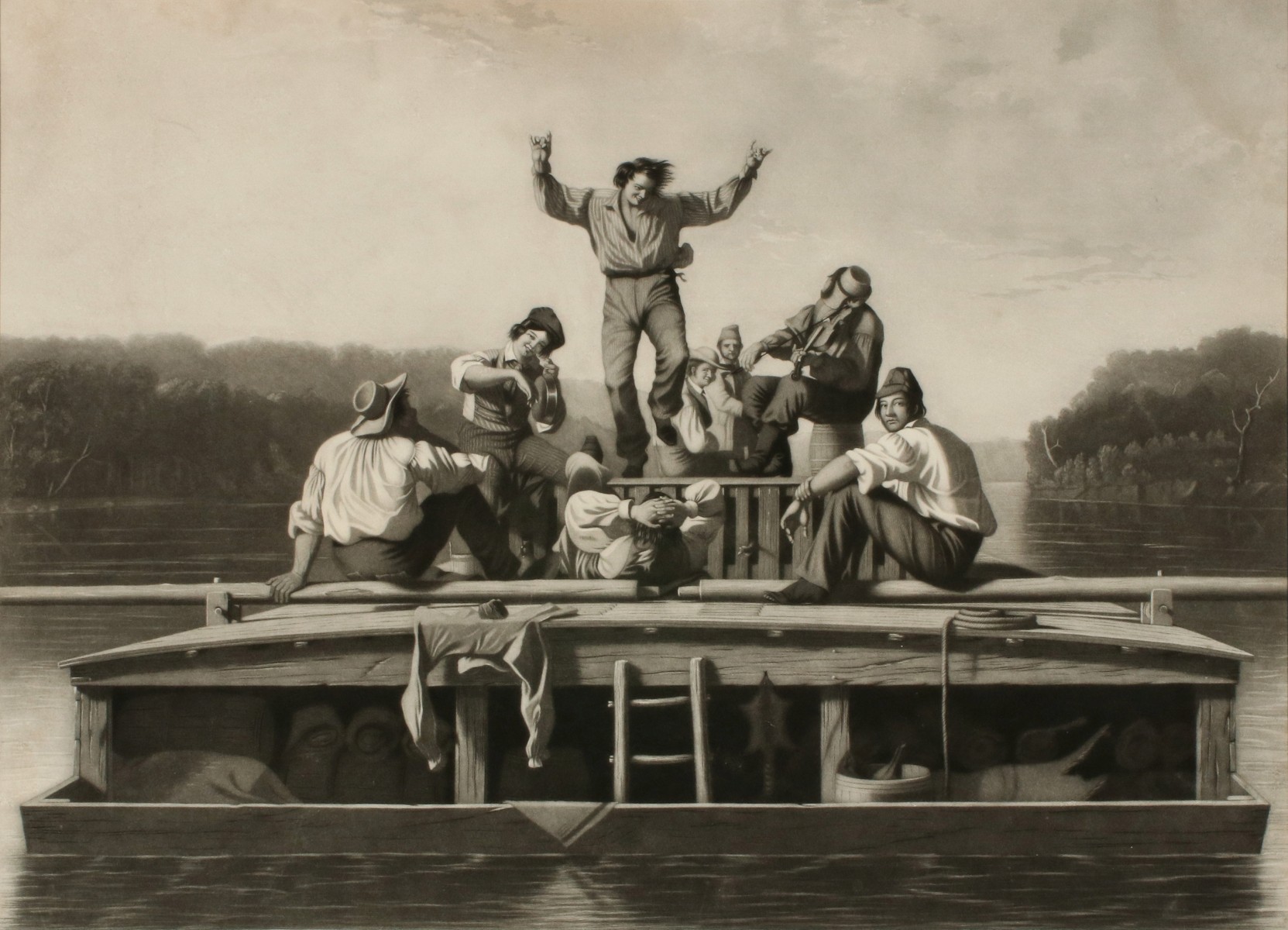 GEORGE CALEB BINGHAM (1811-1879) MEZZOTINT, 1847