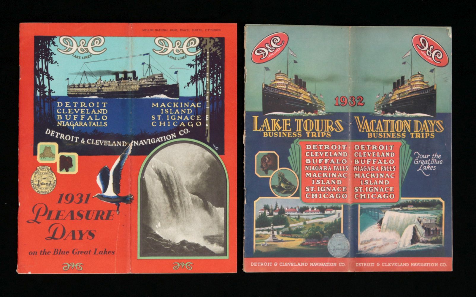 DETROIT & CLEVELAND STEAMSHIP LINE SCHEDULES, ETC.