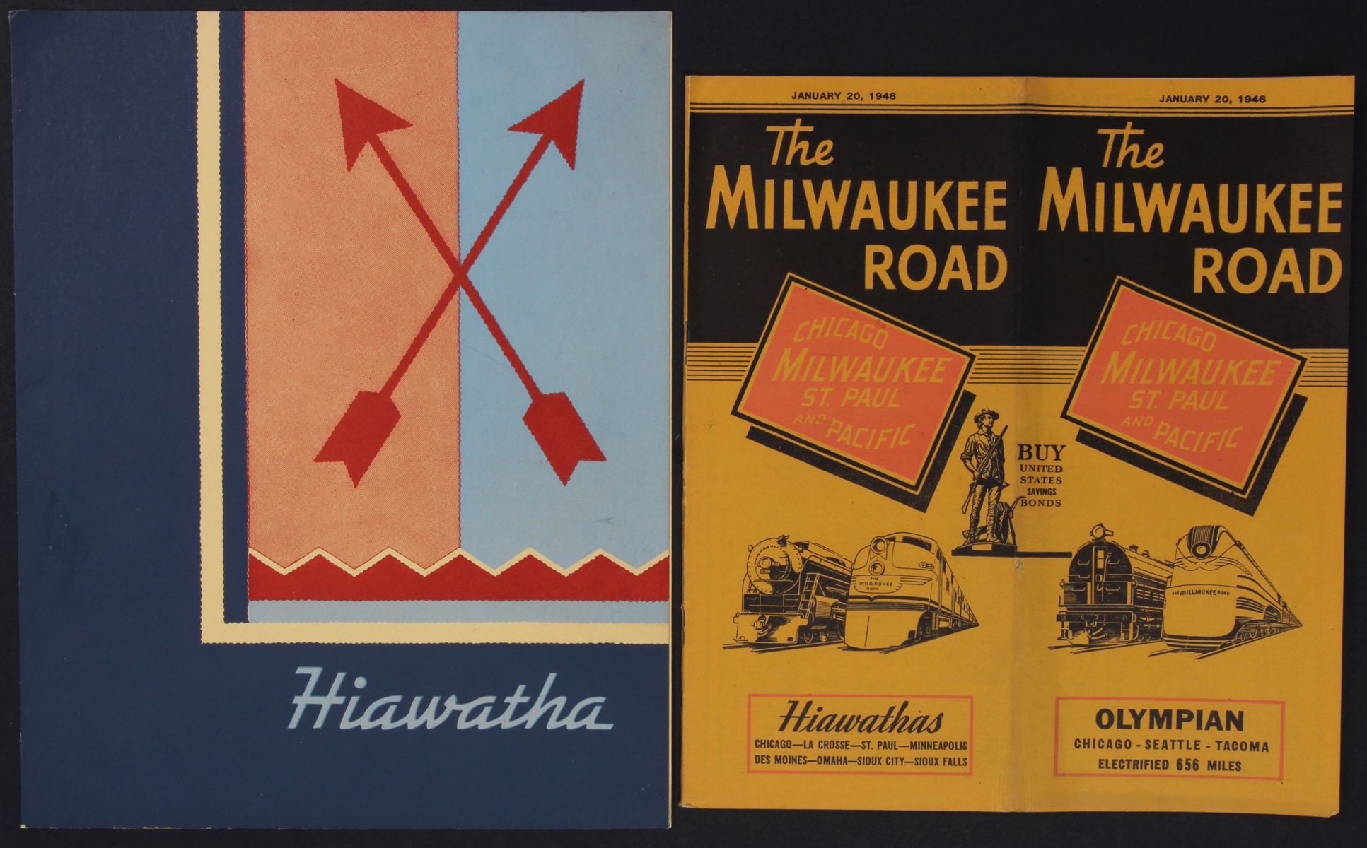 EARLY TO MID 20TH CENT MILWAUKEE ROAD RR EPHEMERA