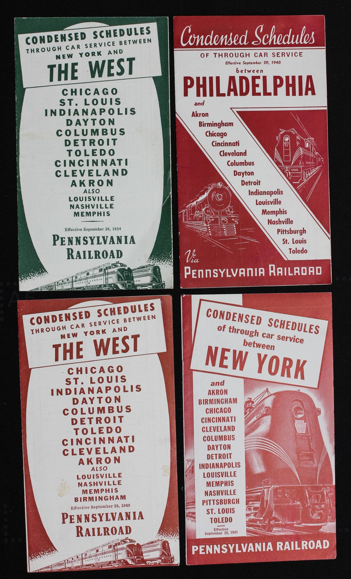 POST WAR ERA PENNSYLVANIA RAILROAD EPHEMERA COLLECTION