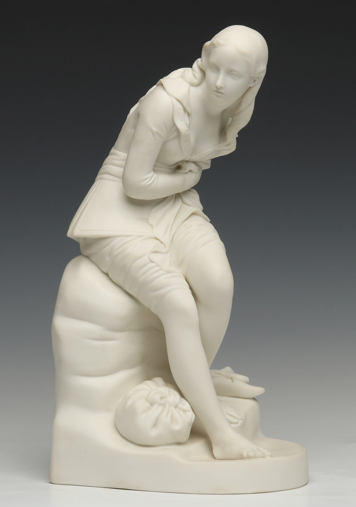 AFTER JOHN BELL (1811-1895) PARIAN FIGURE DATED 1847