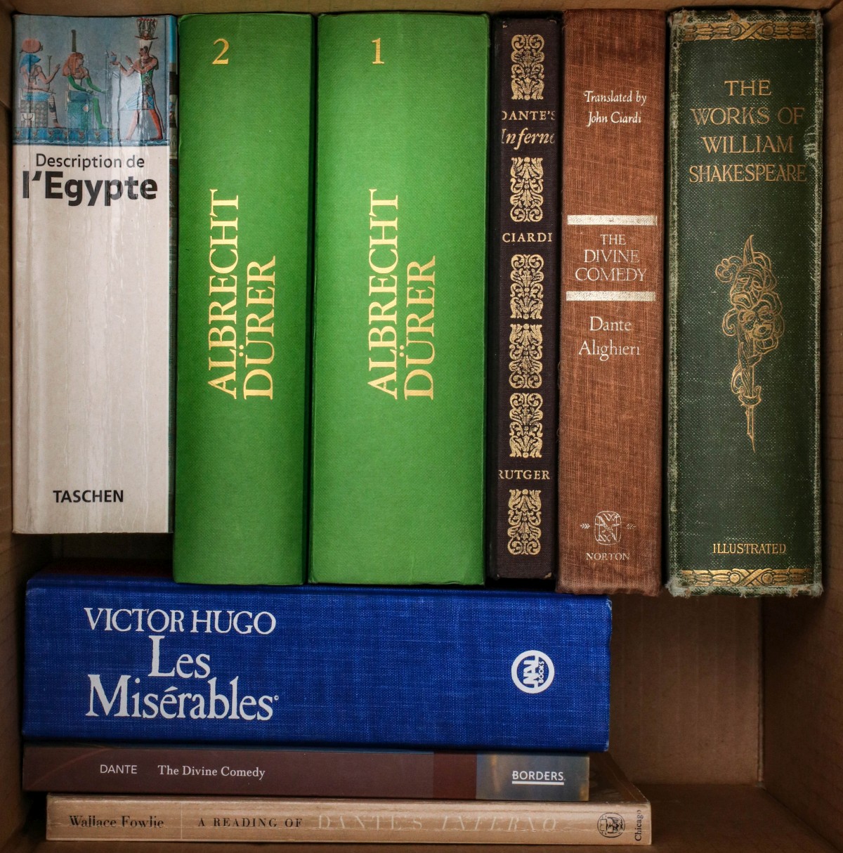 DANTE, SHAKESPEARE, VICTOR HUGO, DURER, TACHEN L'EGYPTE