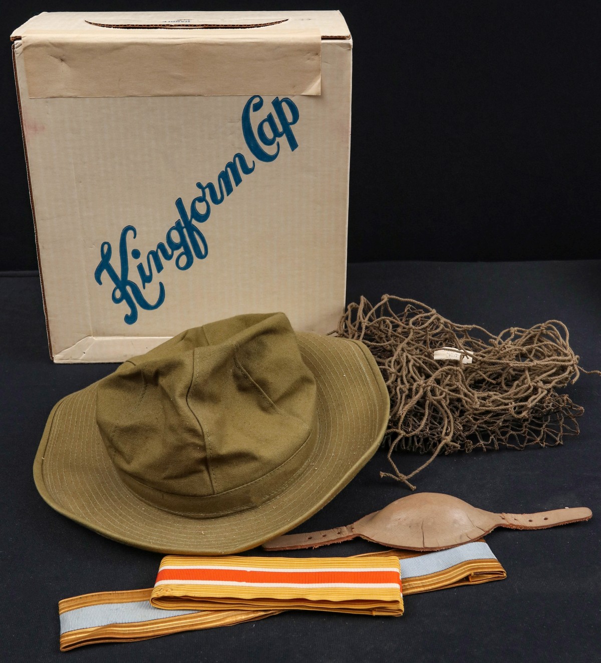 HEADHEAR, 1944 HELMET NETTING, RELATED ITEMS