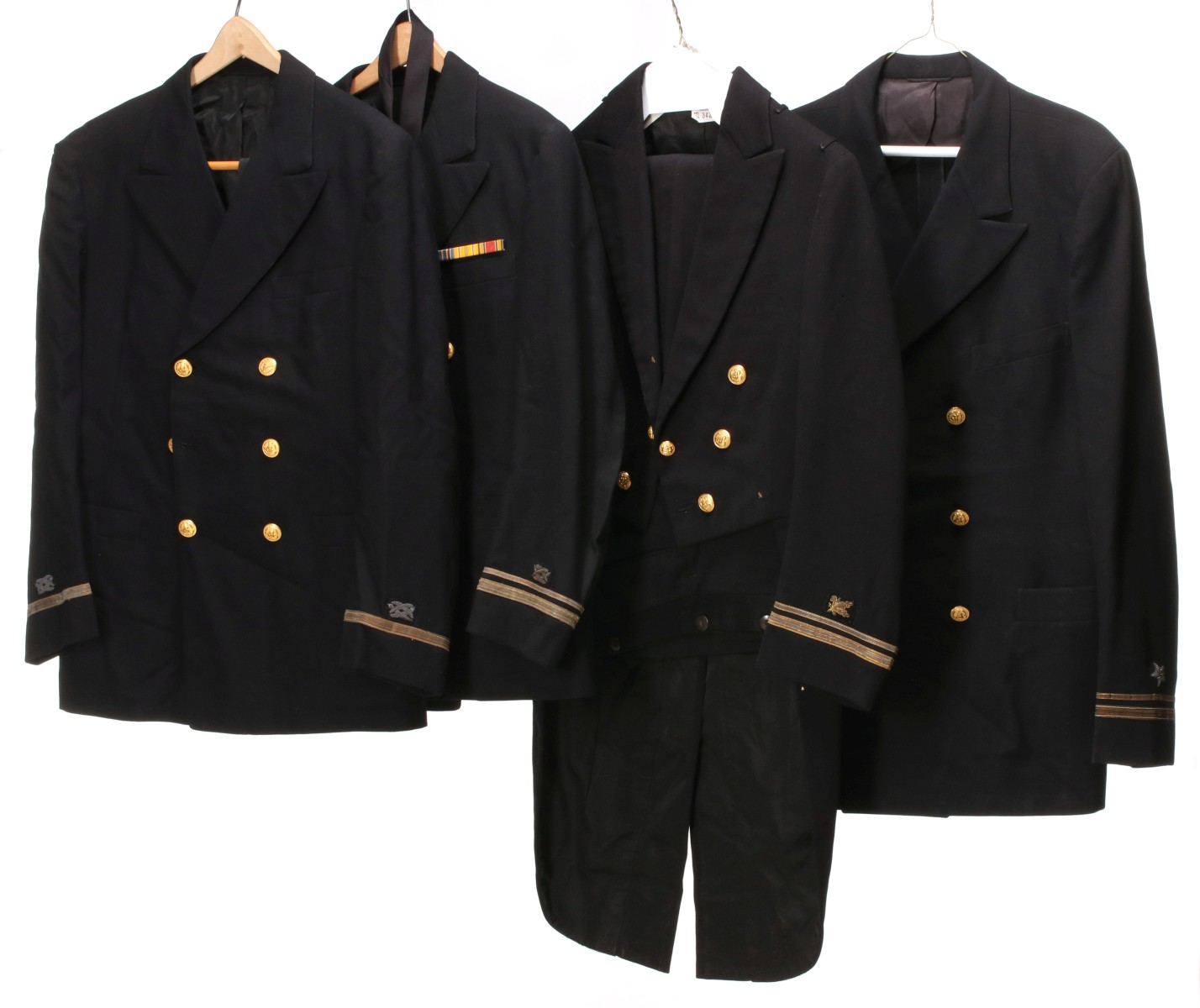 USN LT REINECKE AND LT BIRCH (PRES CITATION) UNIFORMS