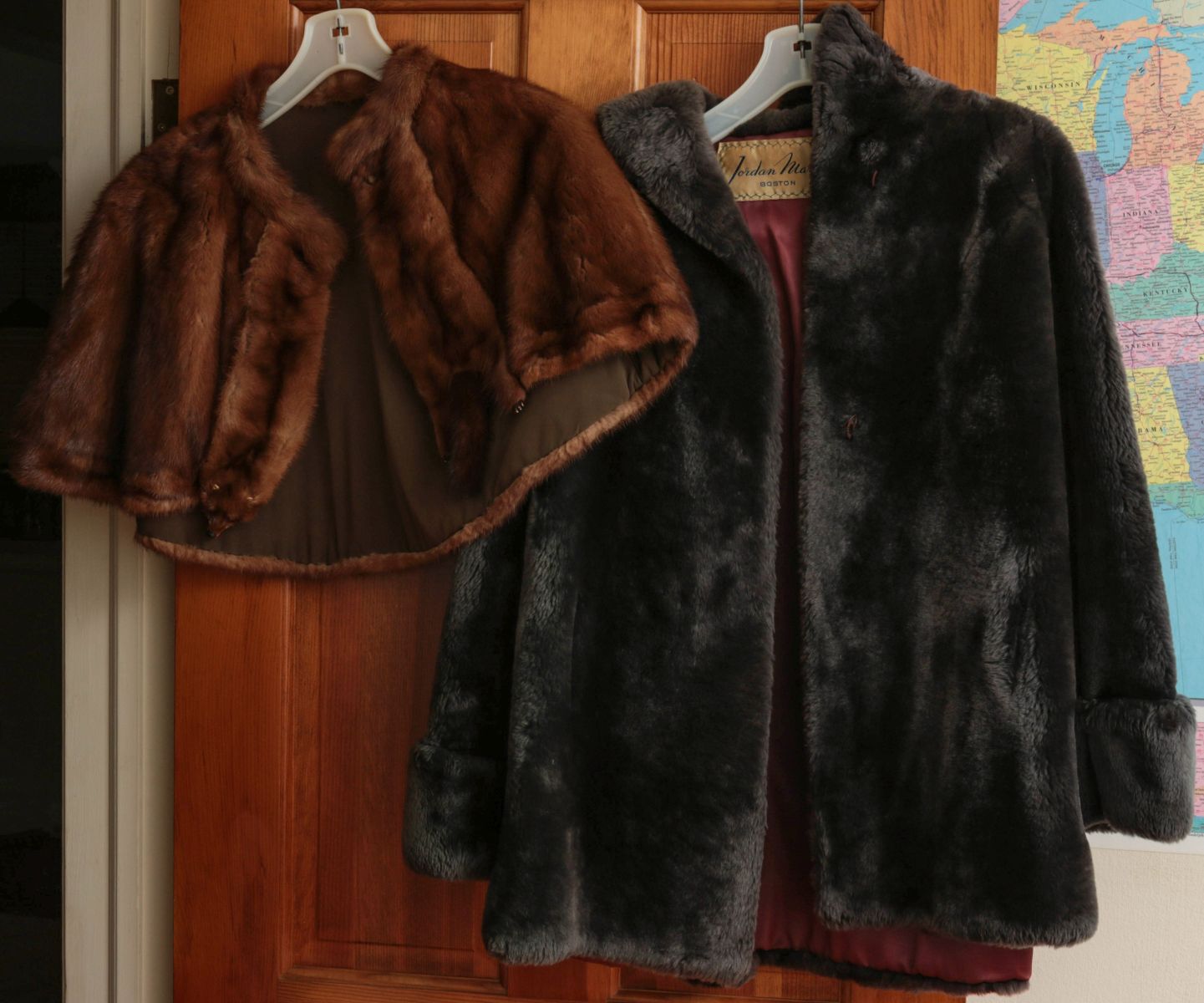 MINK CAPE ALONG WITH ANOTHER HALF LENGTH JACKET