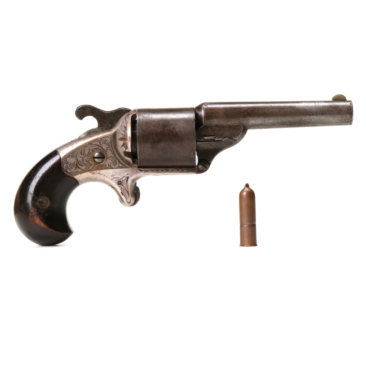 A MOORE'S PATENT CIVIL WAR ERA FRONT LOAD REVOLVER