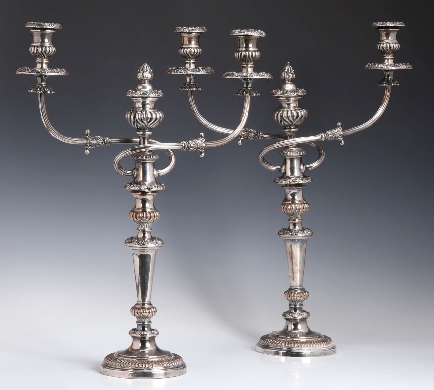 GEORGIAN OLD SHEFFIELD PLATE CANDELABRA C. 1800