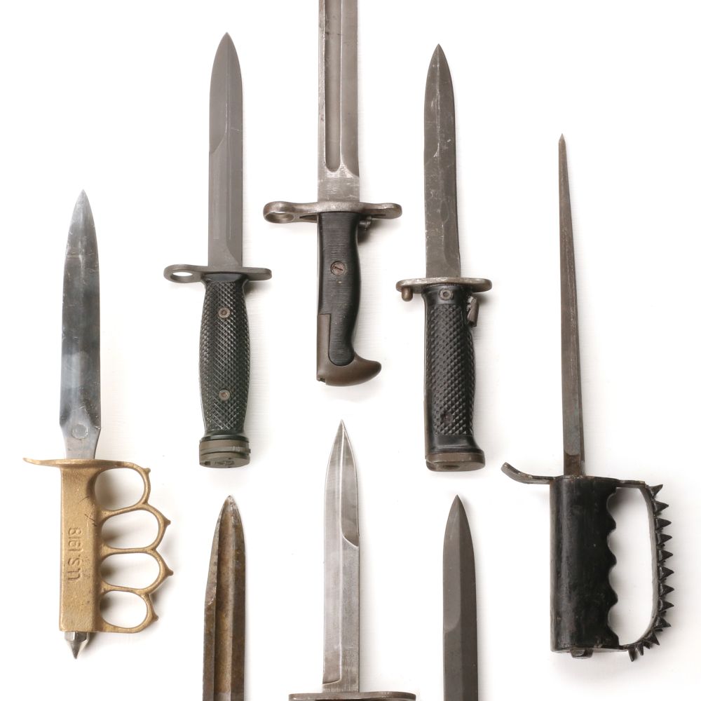 #632: EIGHT BAYONETS AND KNIVES