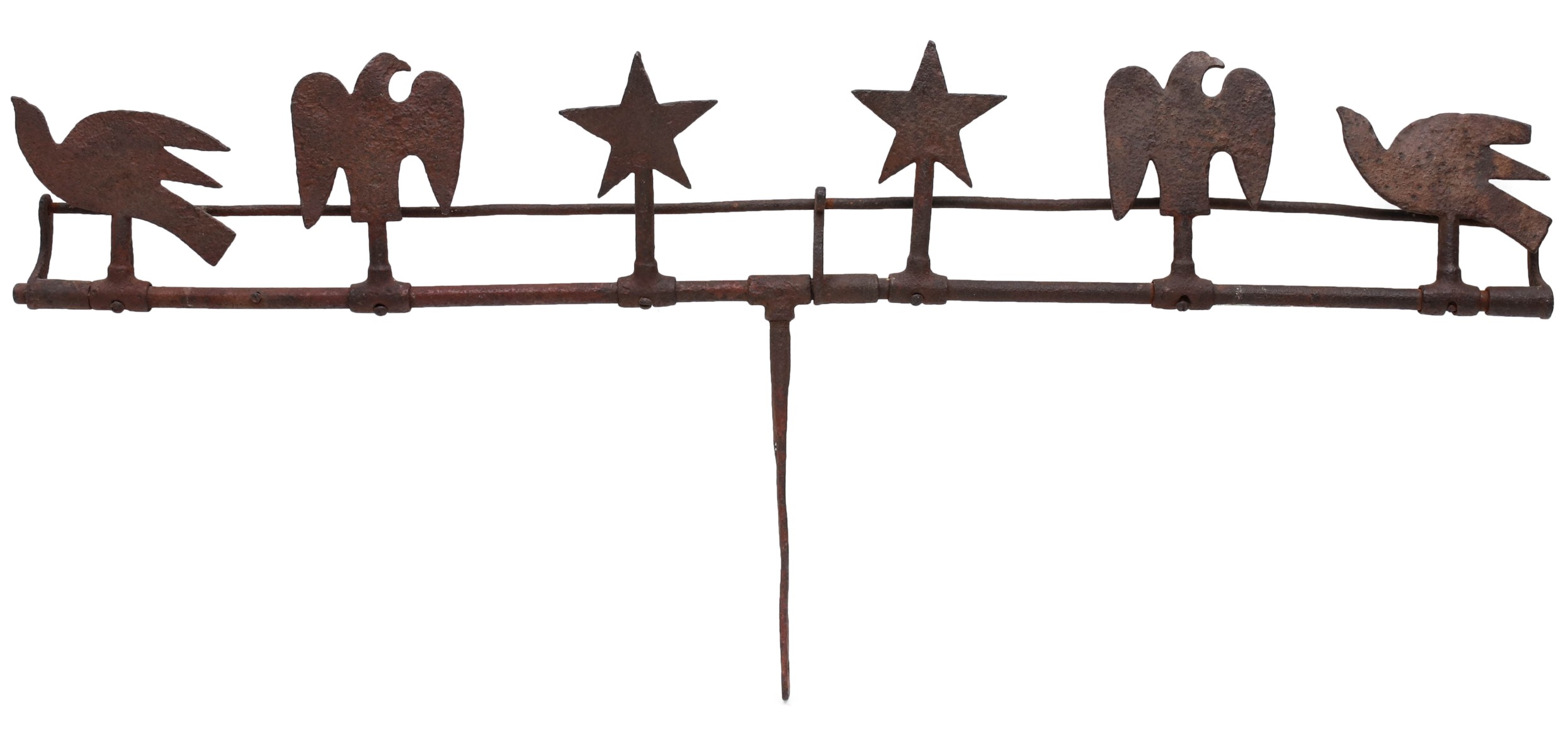 A RACK OF SHEET IRON SILHOUETTE GALLERY TARGETS