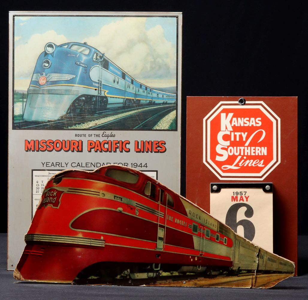 KANSAS CITY SOUTHERN AND ROCK ISLAND ADVERTISING ITEMS